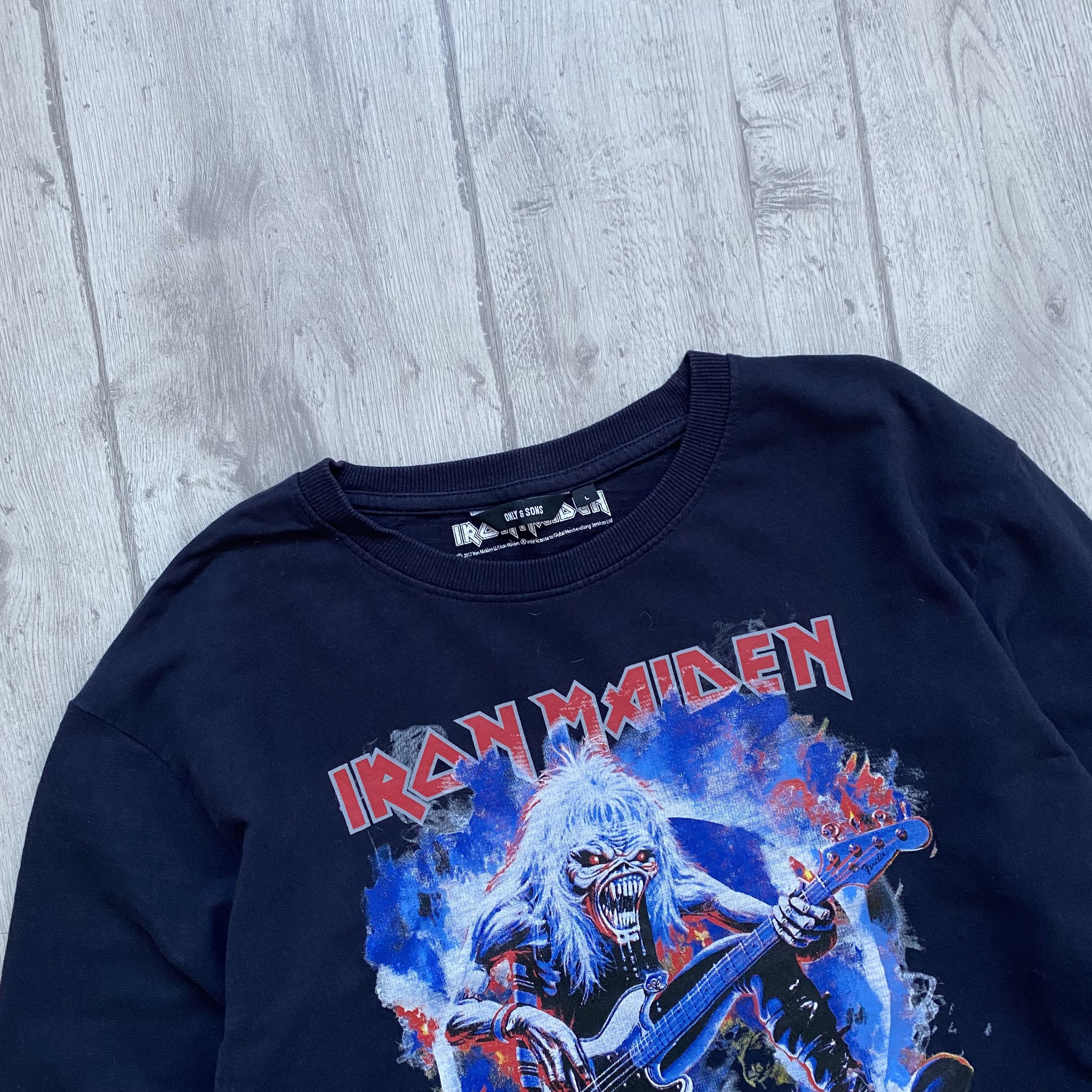Iron Maiden Vintage Iron Maiden Band merch sweatshirt y2k Hoodie Size US L / EU 52-54 / 3 - 2 Thumbnail