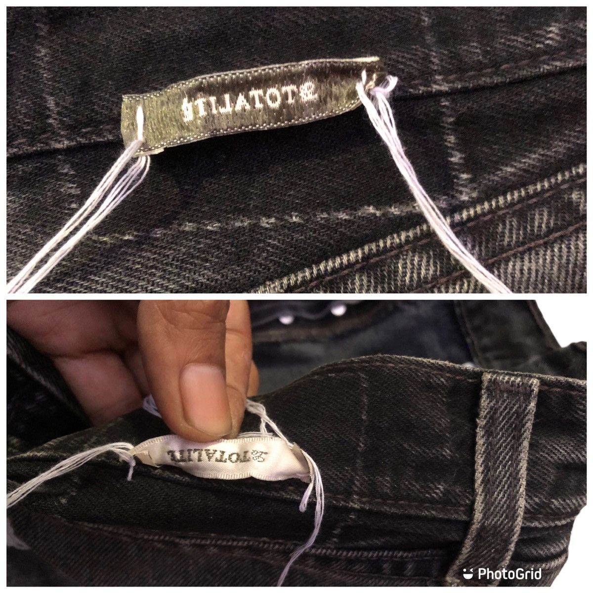 Levi's 🔥Vintage LEVIS x LaTOTALITE Distressed Patchwork 501xx Jeans Size US 32 / EU 48 - 13 Thumbnail