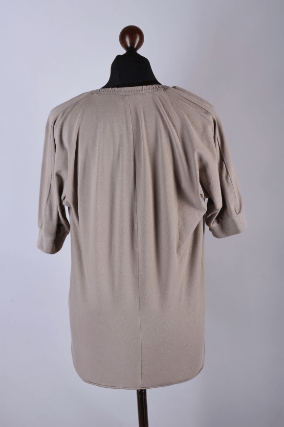 Brunello Cucinelli Women's Brunello Cucinelli Beige Blouse Size M Size M / US 6-8 / IT 42-44 - 3 Thumbnail