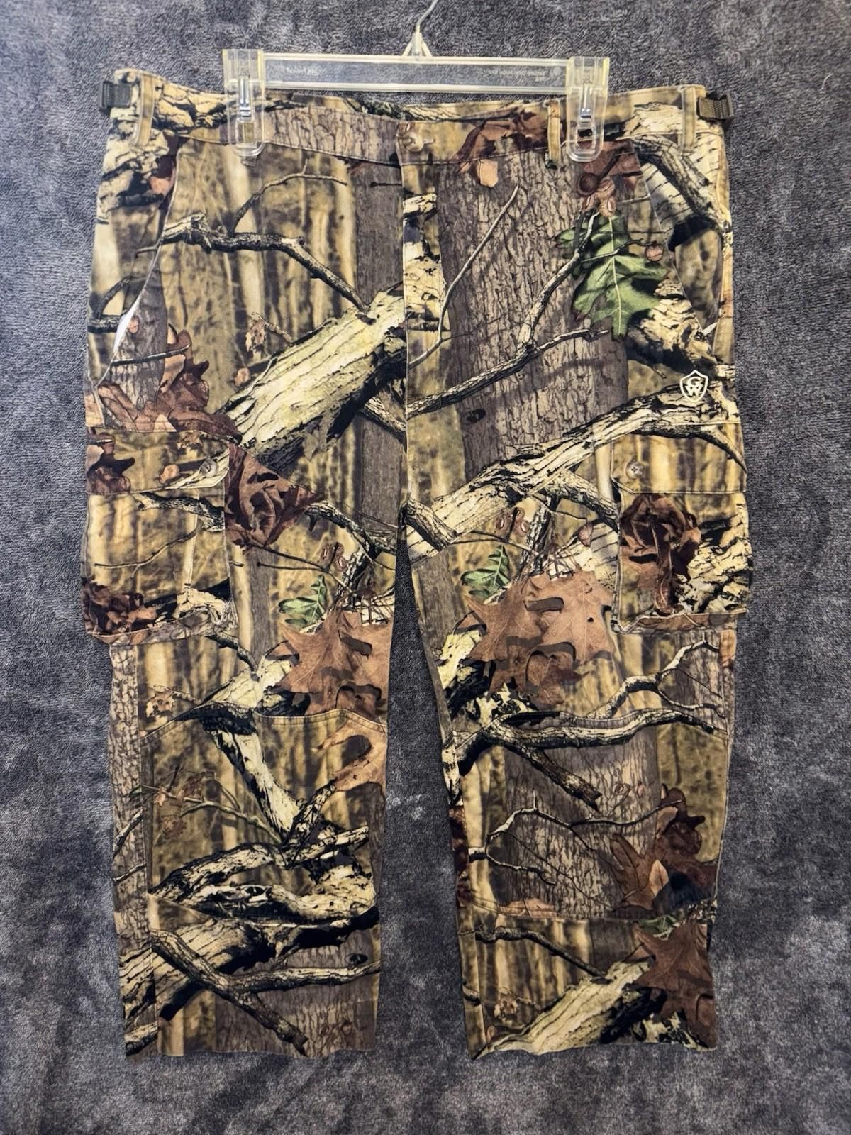 Realtree Game Winner Mens XL Realtree Camo Cargo Pants Cinch Waist Size ONE SIZE - 1 Thumbnail