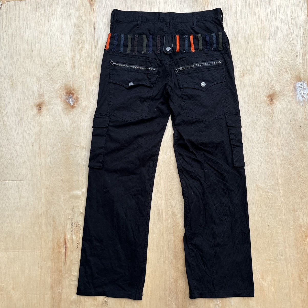 Japanese Brand 31040=UOMO DOUBLE WAIST CARGO DENIM REGULAR STRAIGH Size US 32 / EU 48 - 7 Thumbnail