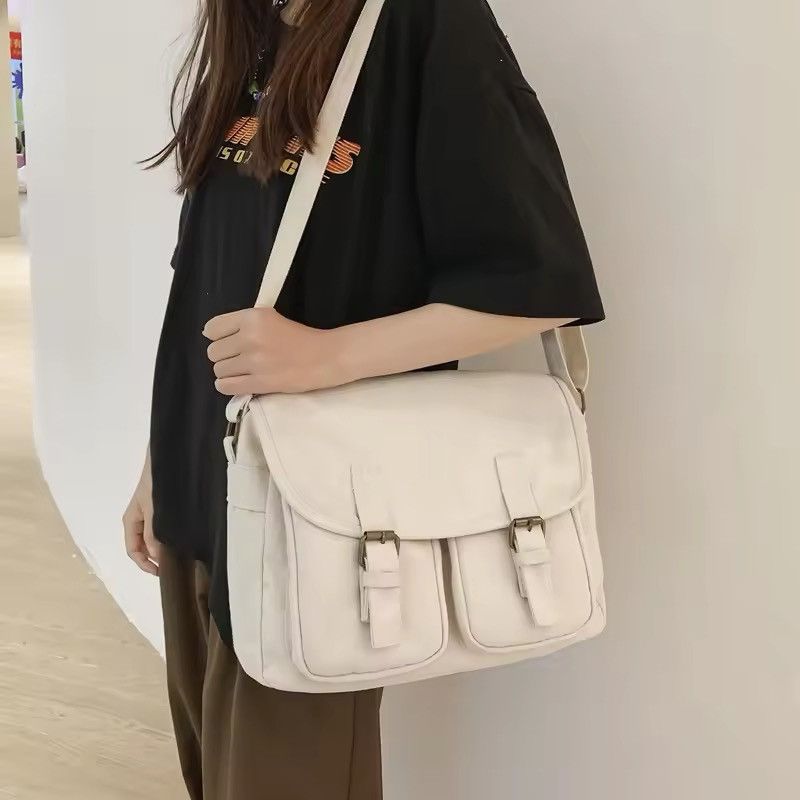 Japanese Brand Casual Canvas Shoulder Bag Size ONE SIZE - 2 Thumbnail
