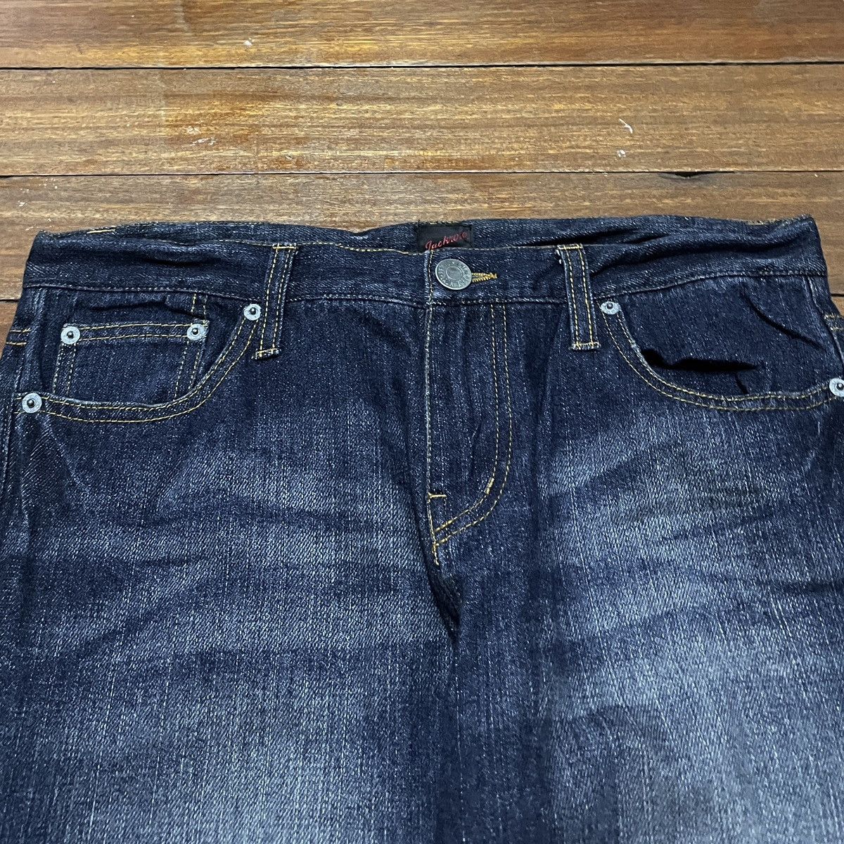 If Six Was Nine Very Rare Vintage Japanese Brand Jackrose Flared Jeans 2000s Size US 32 / EU 48 - 3 Thumbnail