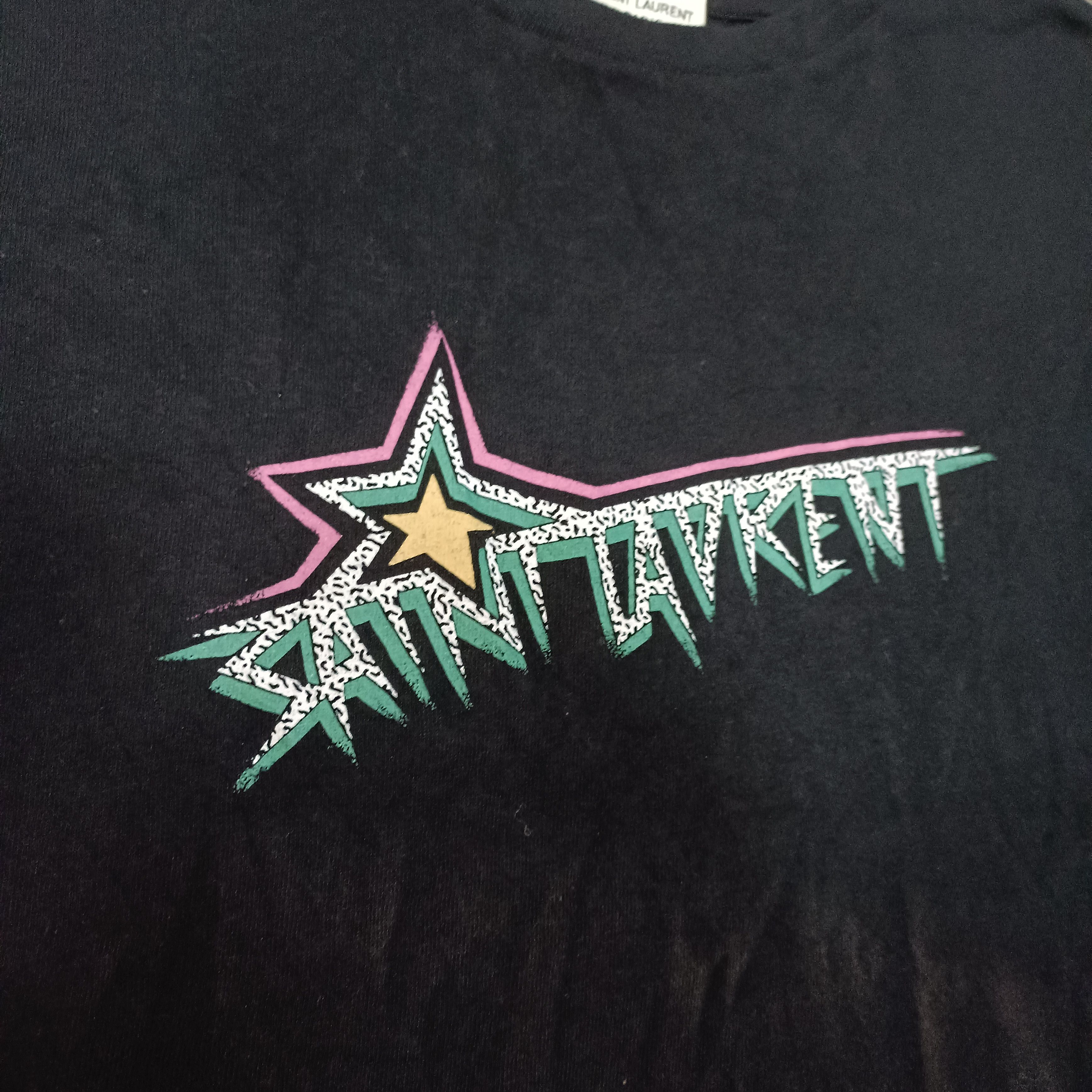 Saint Laurent Paris Saint Laurent SS19 Star T-shirt Size US XS / EU 42 / 0 - 4 Thumbnail