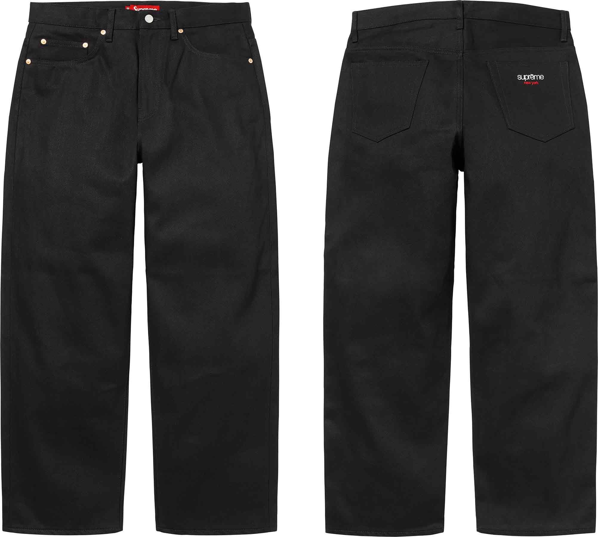 Supreme Baggy Jean Black 30