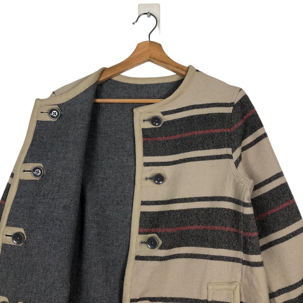 Japanese Brand 🔥Work Jacket Japan Made Hickory Issey Miyake Japan Size US M / EU 48-50 / 2 - 12 Thumbnail