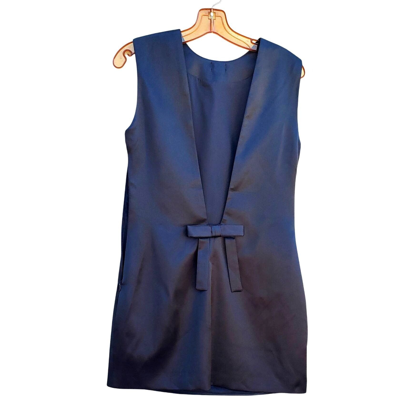 Other Black Satin Mini Dress Size S Very Low Back Day Dreamer Back Size S / US 4 / IT 40 - 10 Thumbnail