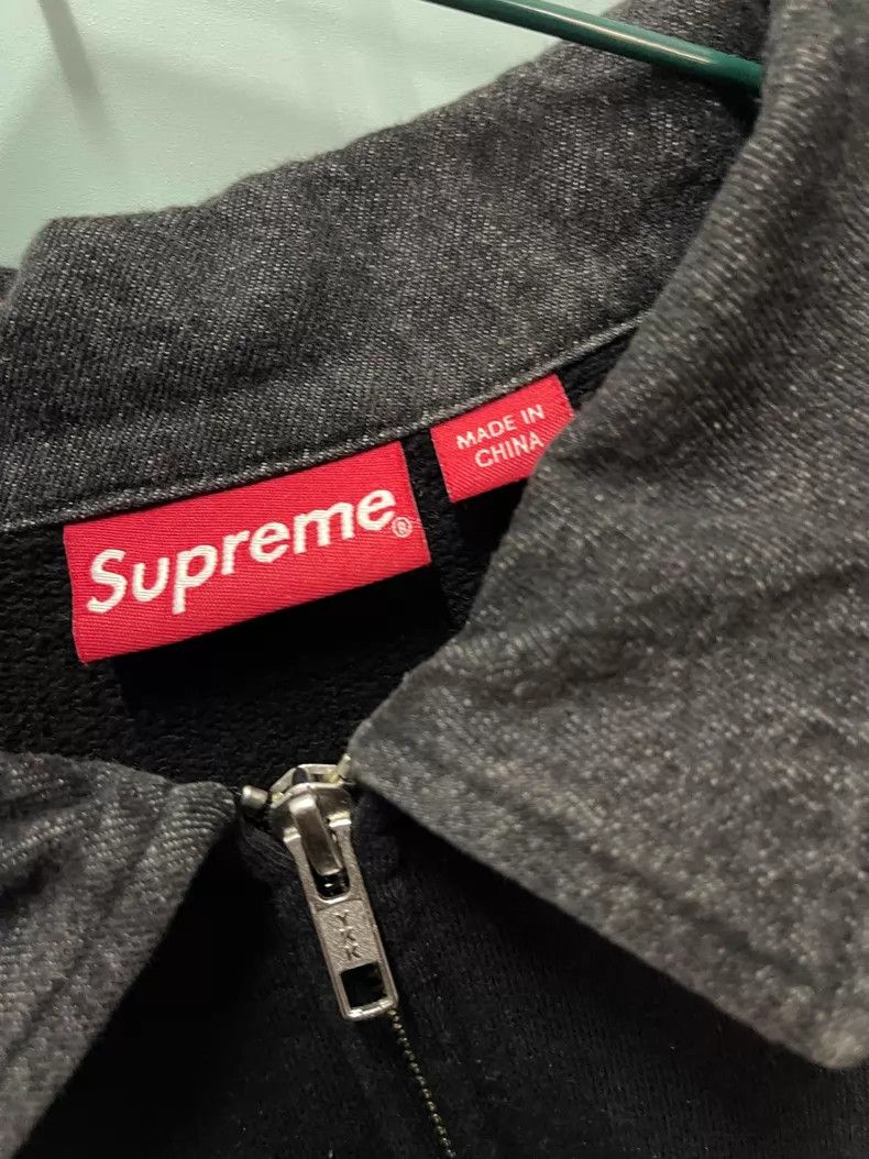 Supreme Supreme Denim Collar Half Zip Sweatshirt Size US M / EU 48-50 / 2 - 4 Thumbnail