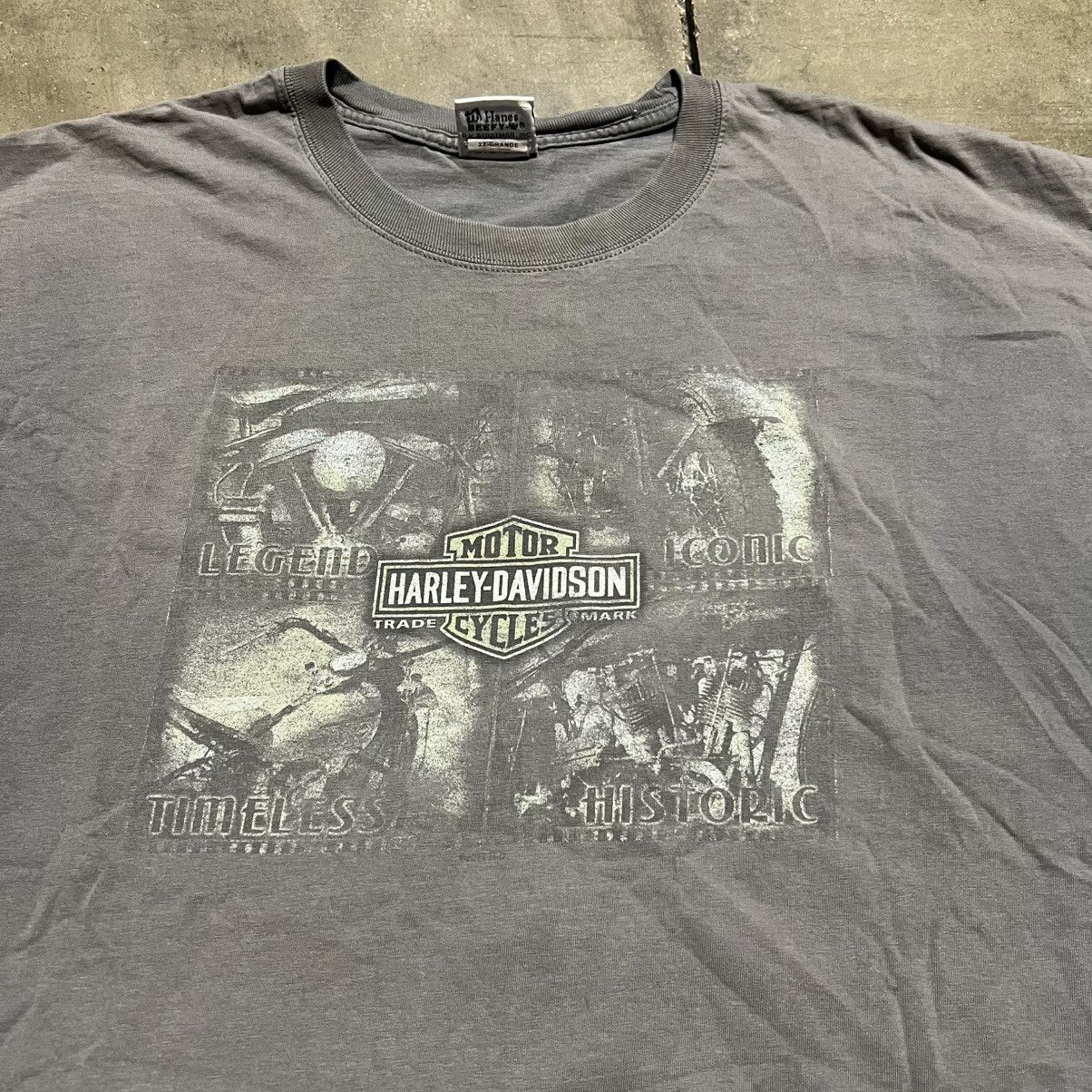 Harley Davidson Vintage Harley Davidson Motorcycle Biker T shirt Hawkeye Size US XXL / EU 58 / 5 - 9 Thumbnail