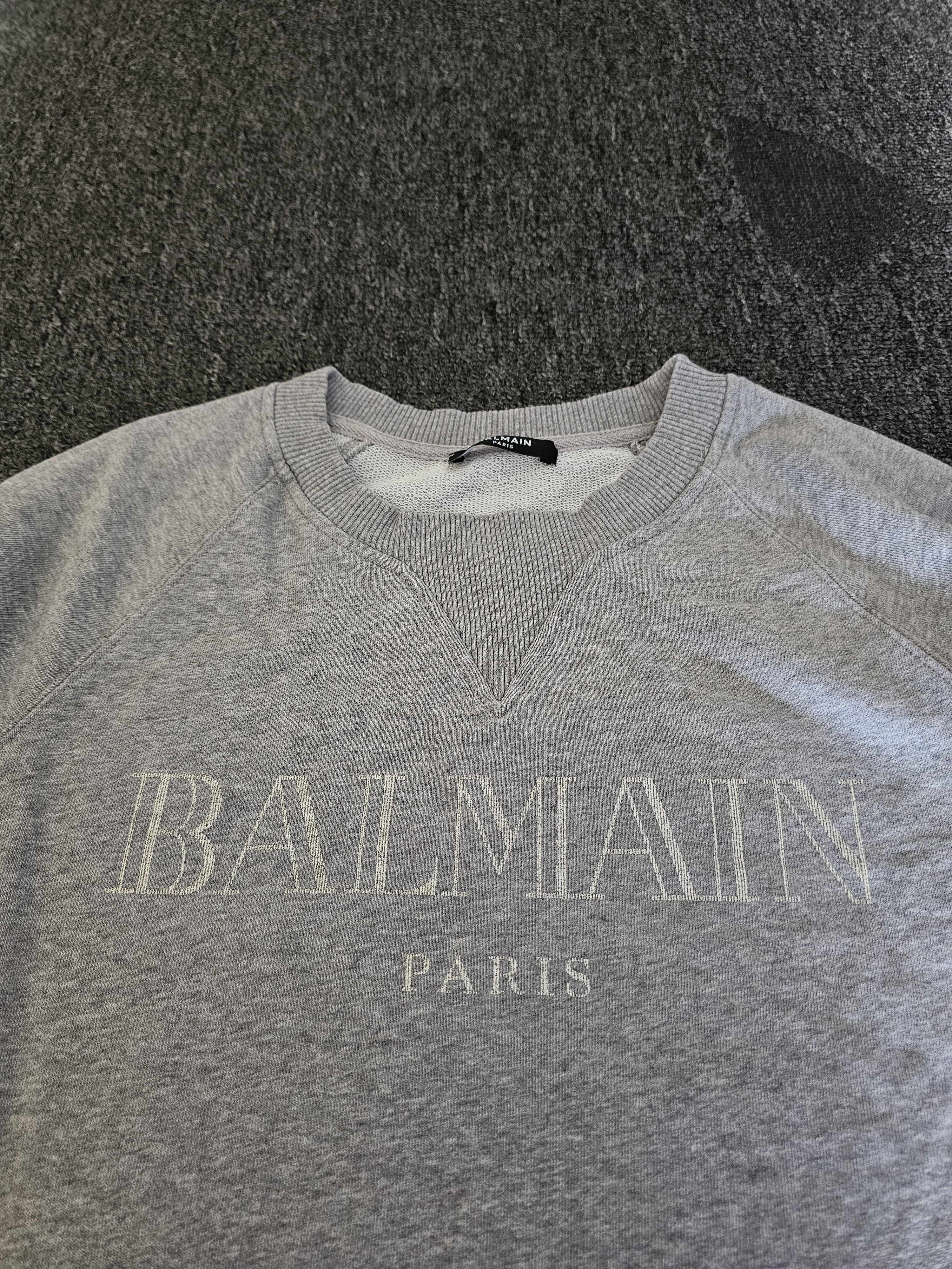 Balmain Balmain Men's Gray Sweatshirt Size S Size US S / EU 44-46 / 1 - 1 Thumbnail