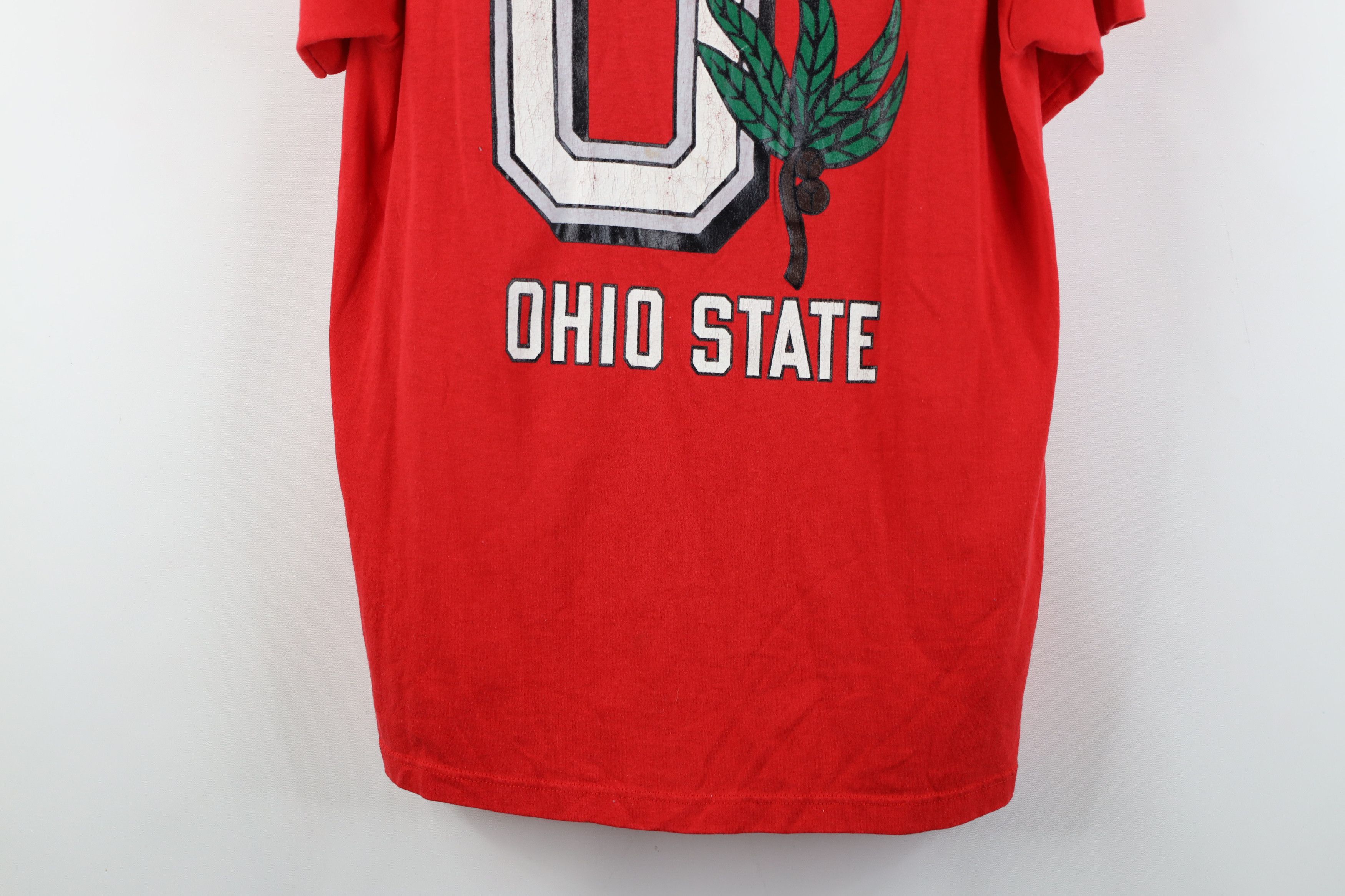 Champion Vintage 80s Champion Ohio State University T-Shirt Red USA Size US XL / EU 56 / 4 - 3 Thumbnail