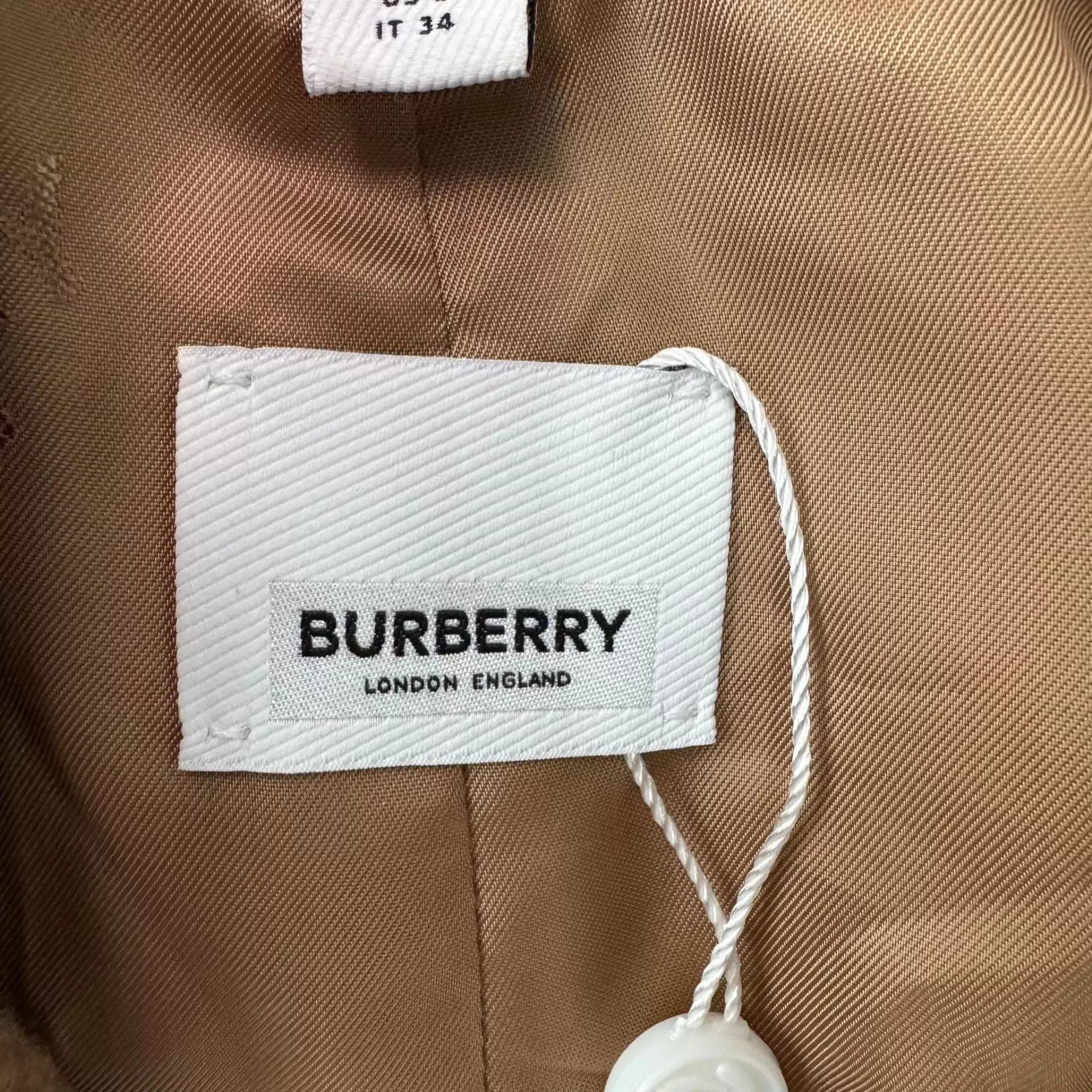 Burberry Burberry Cotton Long Brown Overcoat US 2 Size XXS / US 00 / IT 34 - 3 Thumbnail