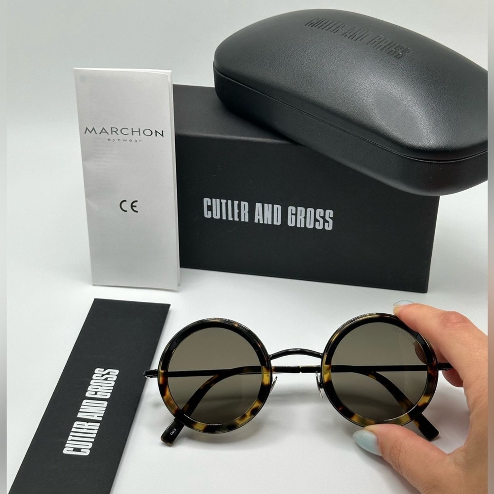 Cutler and Gross NEW CUTLER AND GROSS CG1277S 003 Blue/Gunmetal Unisex Size ONE SIZE - 9 Thumbnail