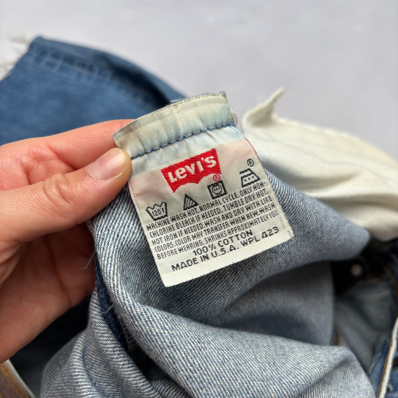Levi's × Vintage Vintage 90s Levi's 501 XX Straight Leg Jeans 40x34 (38x27.5) Size US 38 / EU 54 - 6 Thumbnail