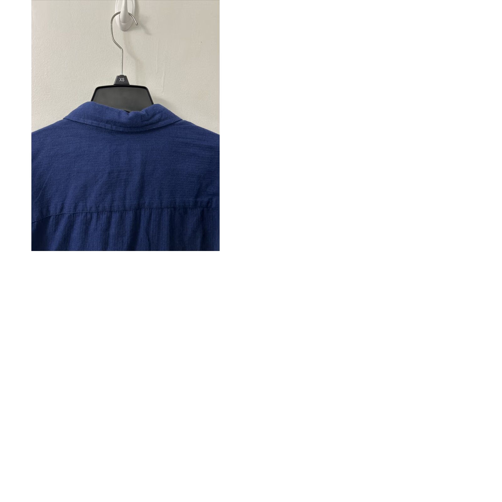 Vintage Goodfellow & Co Shirt Mens 2XL Blue Herringbone Button-Down Long Sleeve Pockets Slant Pocket Casual Workwear Shirt Size US XXL / EU 58 / 5 - 9 Thumbnail