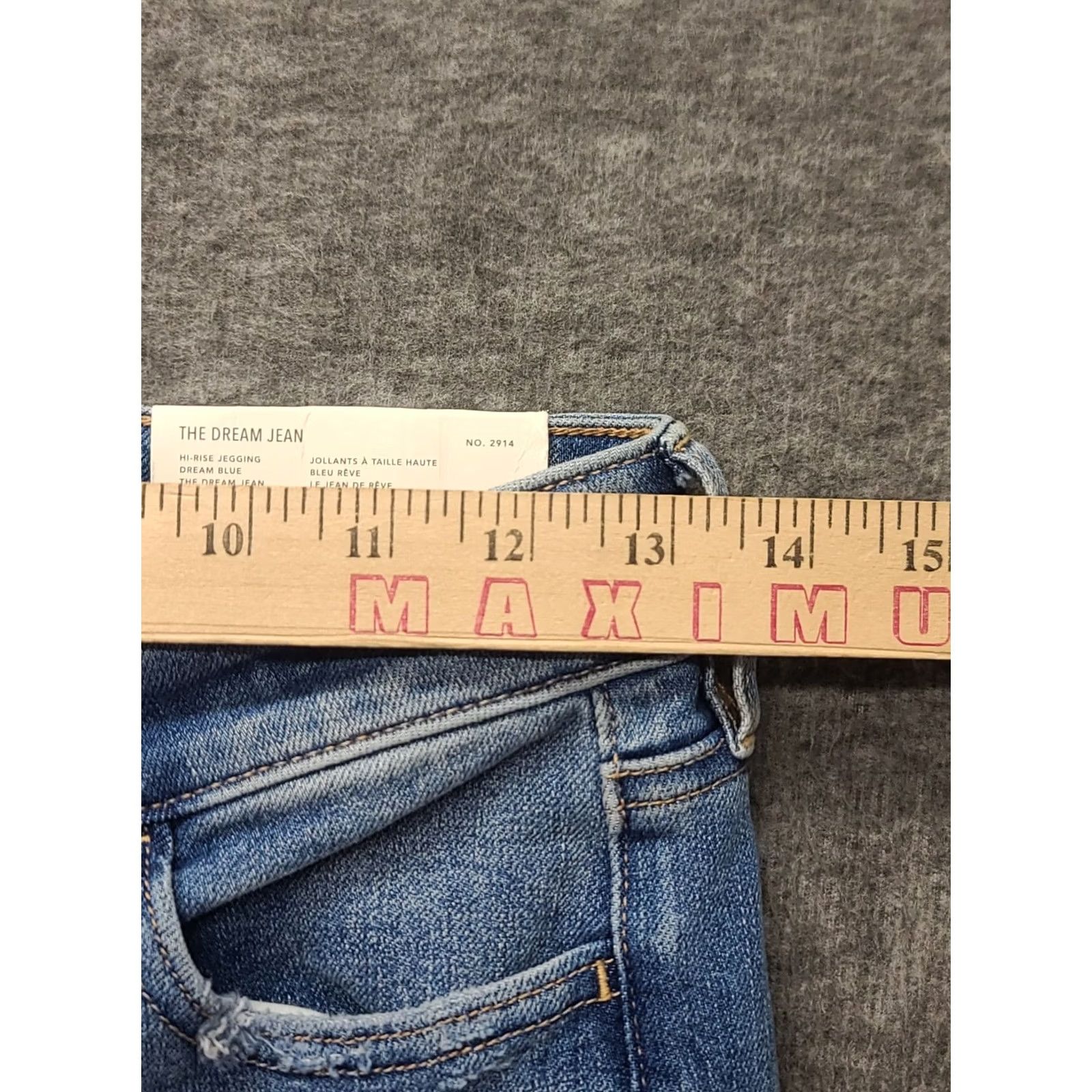 American Eagle Outfitters VINTAGE American Eagle Jeans Womens 0 25x28 Short The Dream Hi Rise Distressed Jegging 90s Womens Jeans Size 25" / US 0 / IT 36 - 3 Thumbnail