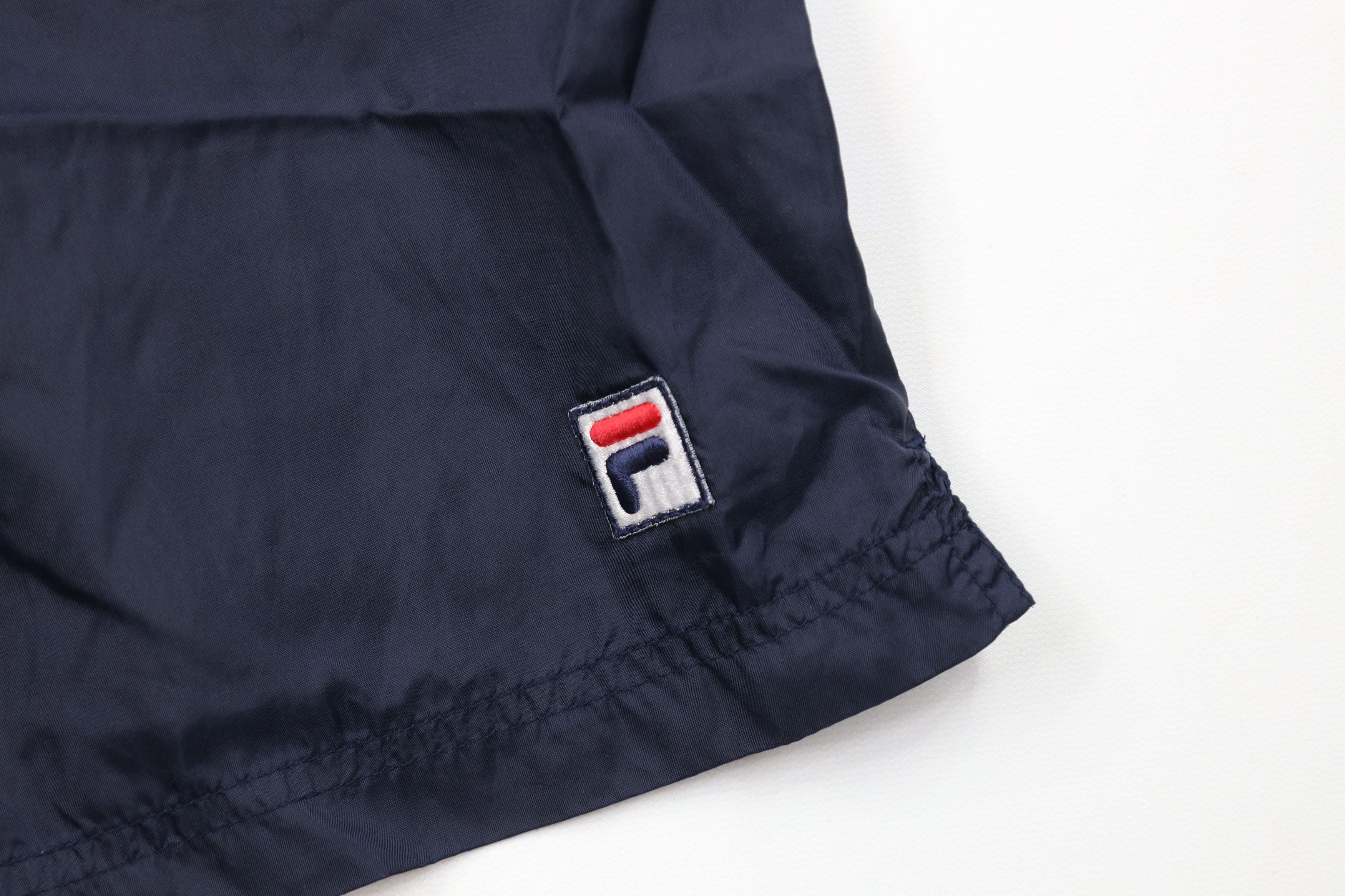 Fila × Vintage Vintage 90s Fila Lined Above Knee Tennis Shorts Baggies Blue Size US 34 / EU 50 - 5 Thumbnail