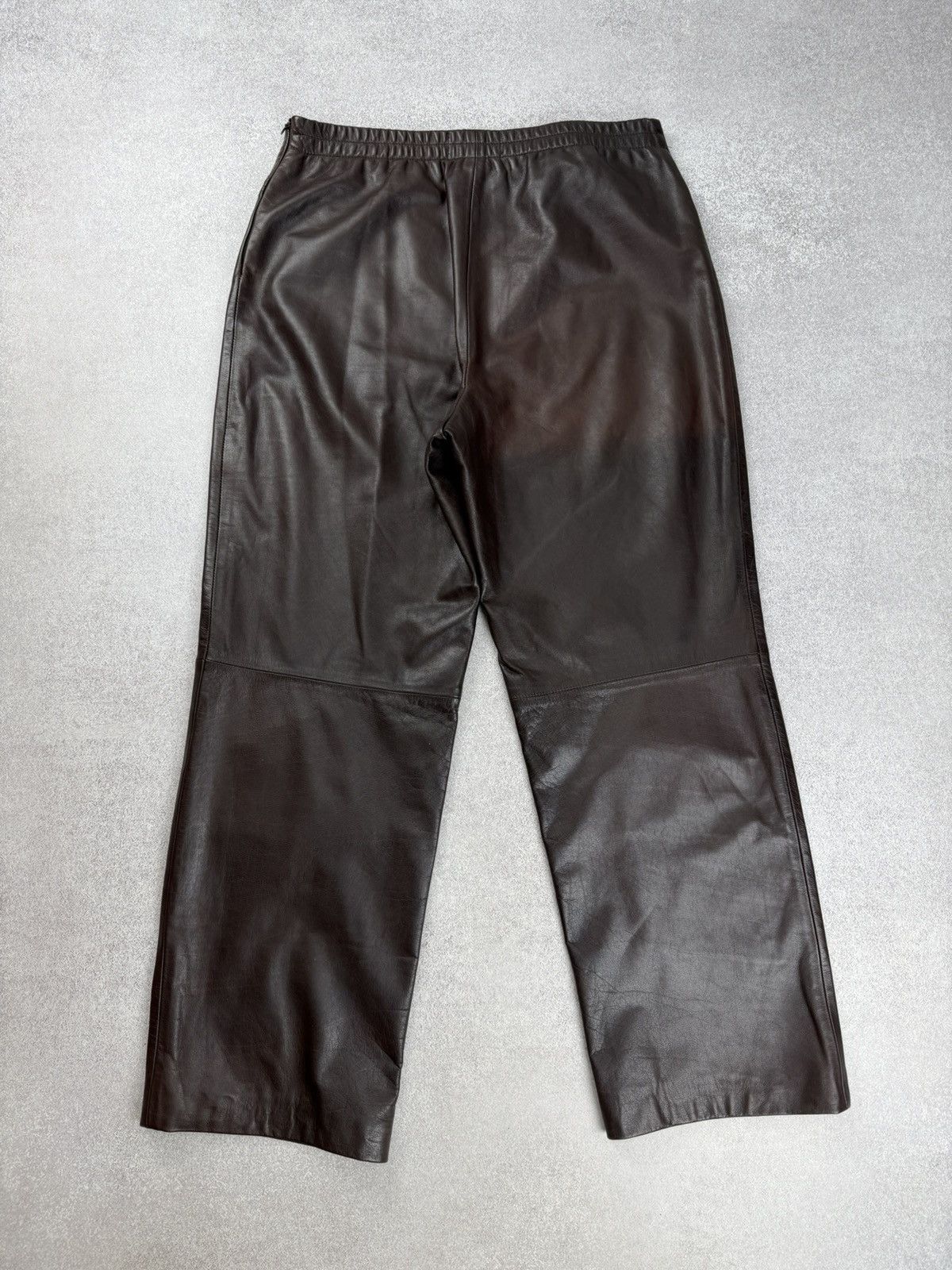 Japanese Brand Oska Brown Leather Trousers Pants Japan Style Size 3 Size 30" / US 8 / IT 44 - 11 Thumbnail