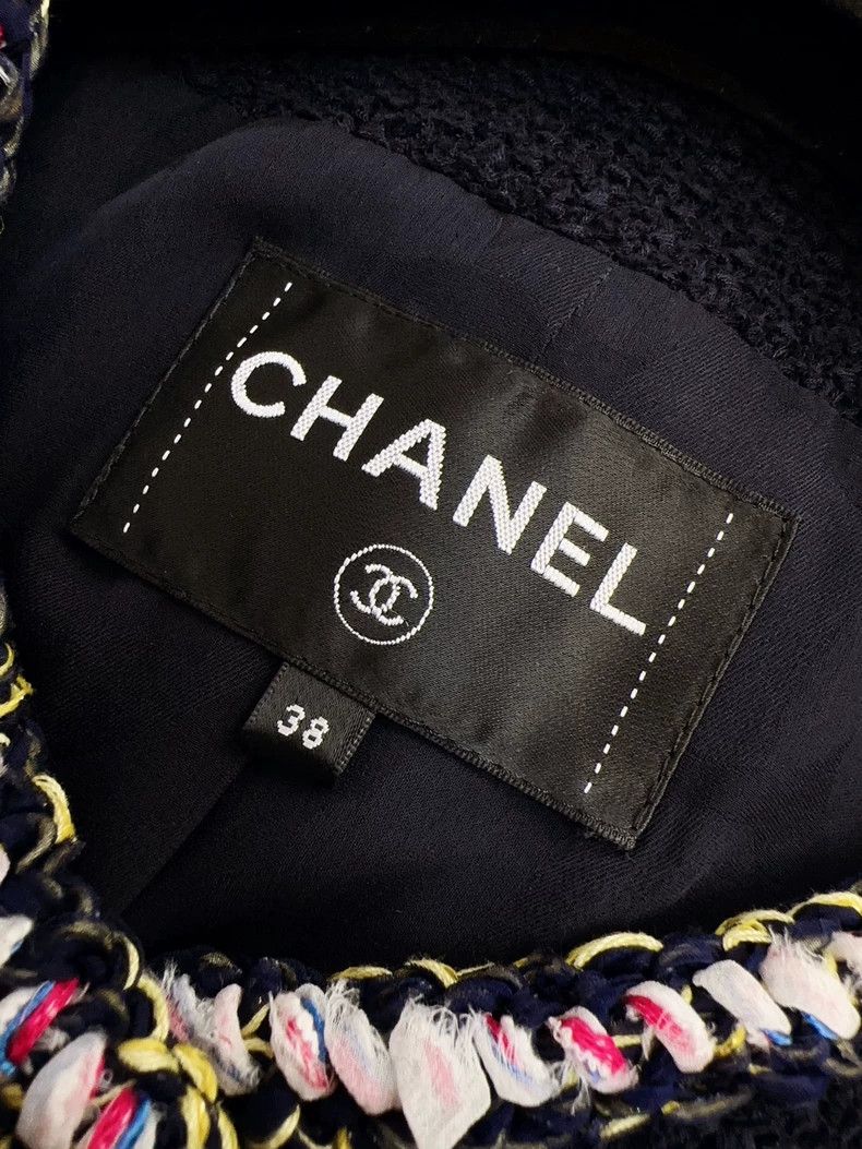 Chanel Chanel 21P dark blue colorful rolled edge two-pocket lante Size XS / US 0-2 / IT 36-38 - 5 Thumbnail