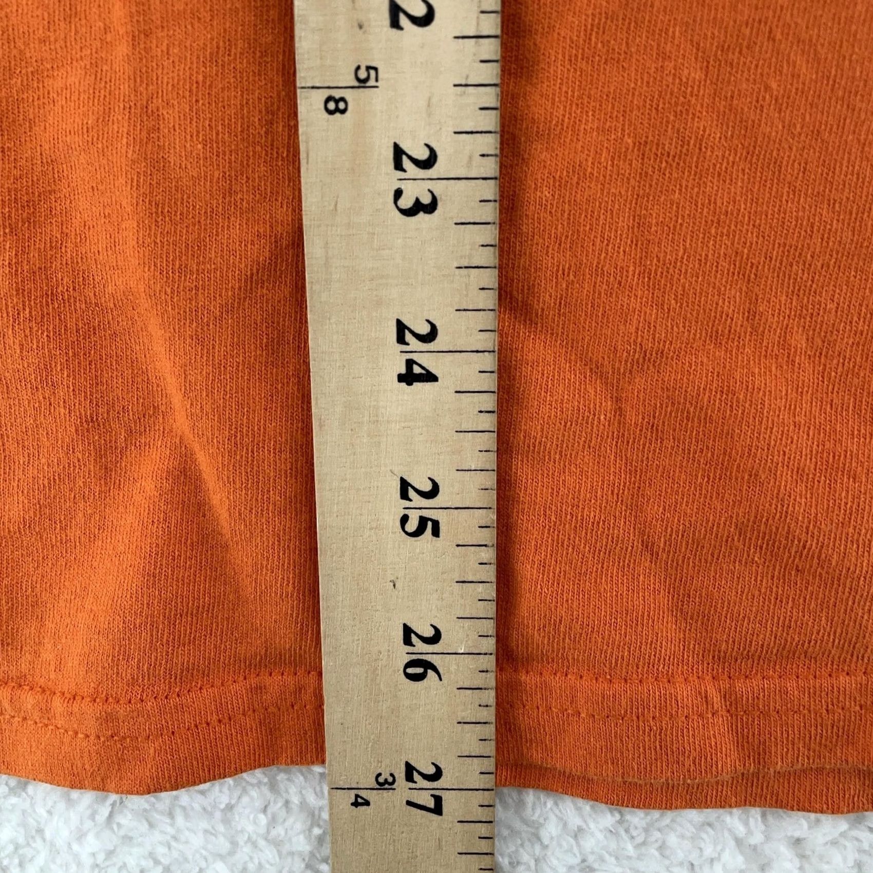 Vintage Halloween Cemetery Skulls Ravens T-Shirt Men XL Orange Black Horror Shirt Mens Short Sleeve Crew Neck Graphic Print Vintage No Size US XL / EU 56 / 4 - 6 Thumbnail