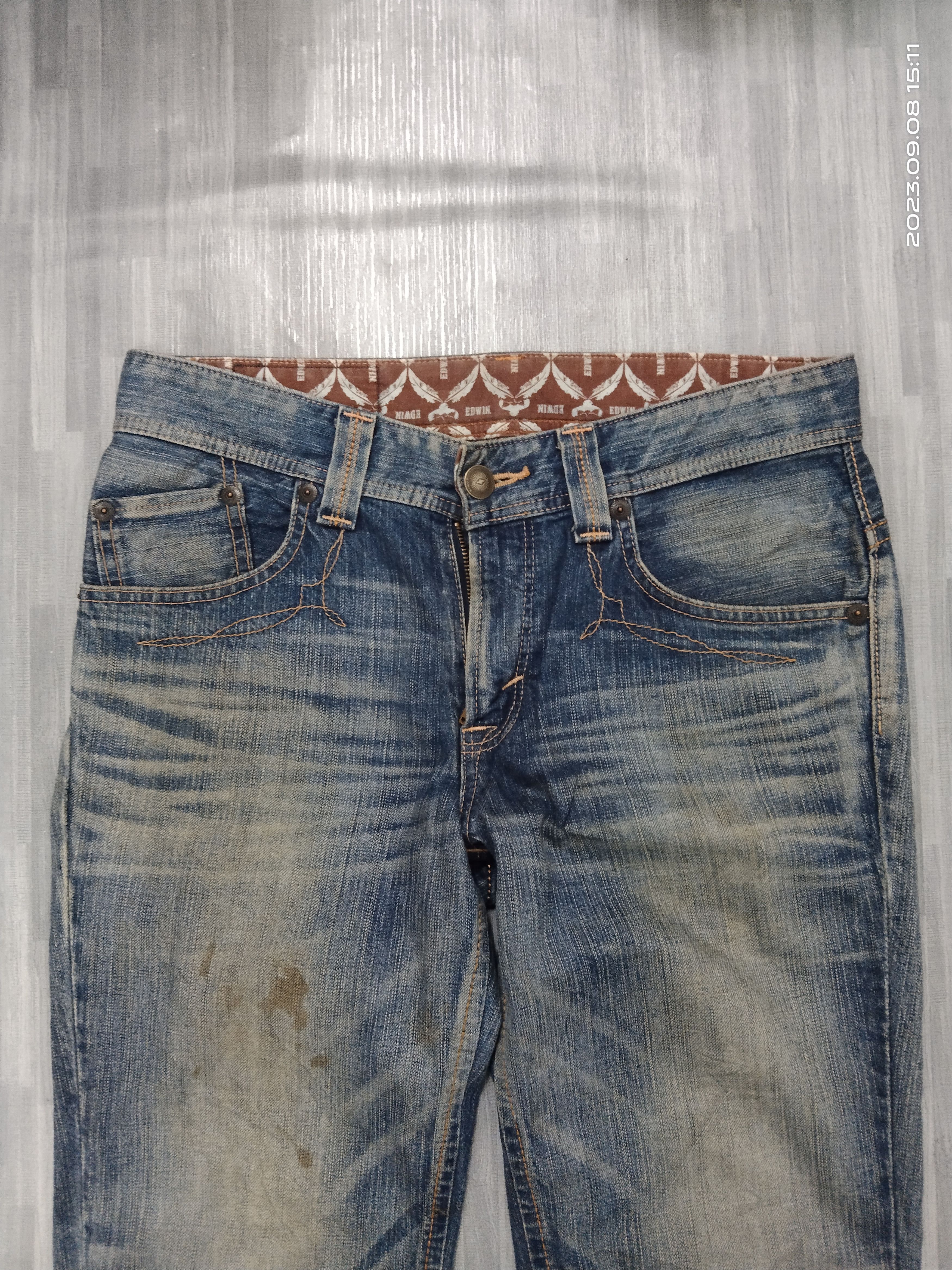 Edwin FLARE SICK EDWIN JAPAN DENIM PANTS Size US 32 / EU 48 - 4 Thumbnail