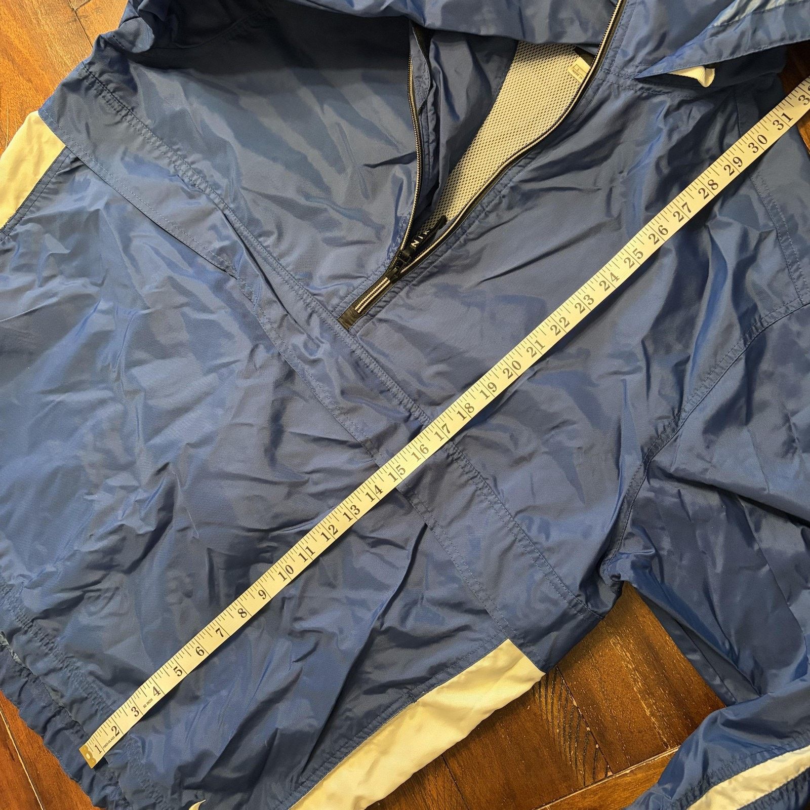 Nike Nike Pullover Jacket Mens Large Blue Half Zip Windbreaker Size US L / EU 52-54 / 3 - 12 Thumbnail