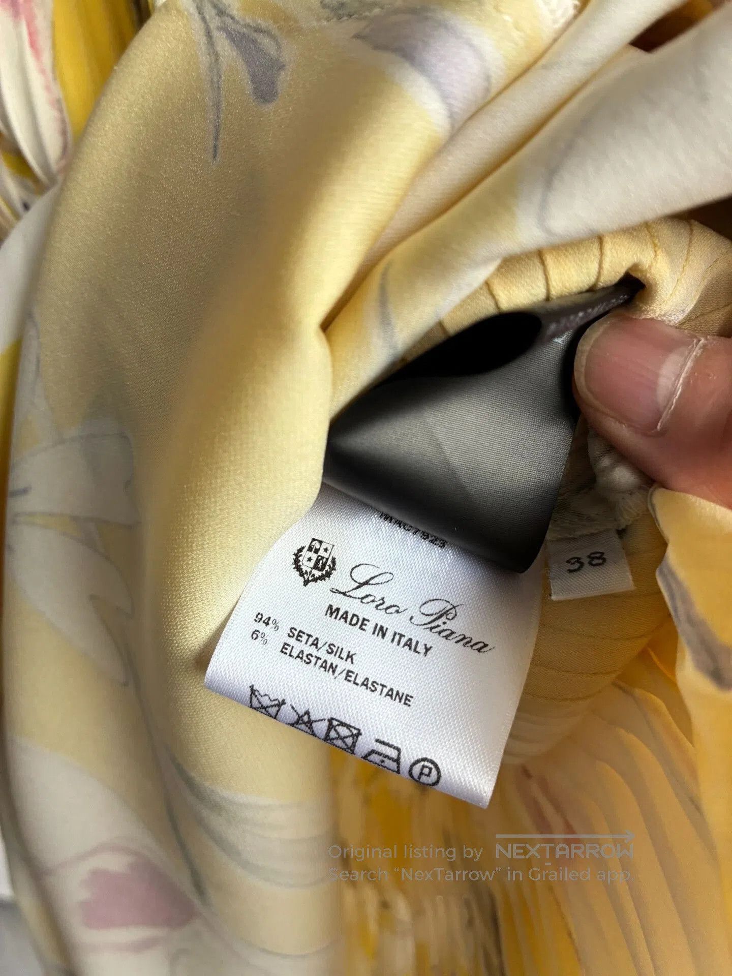 Loro Piana Loro Piana Yellow Floral Dress. Size S / US 4 / IT 40 - 5 Thumbnail