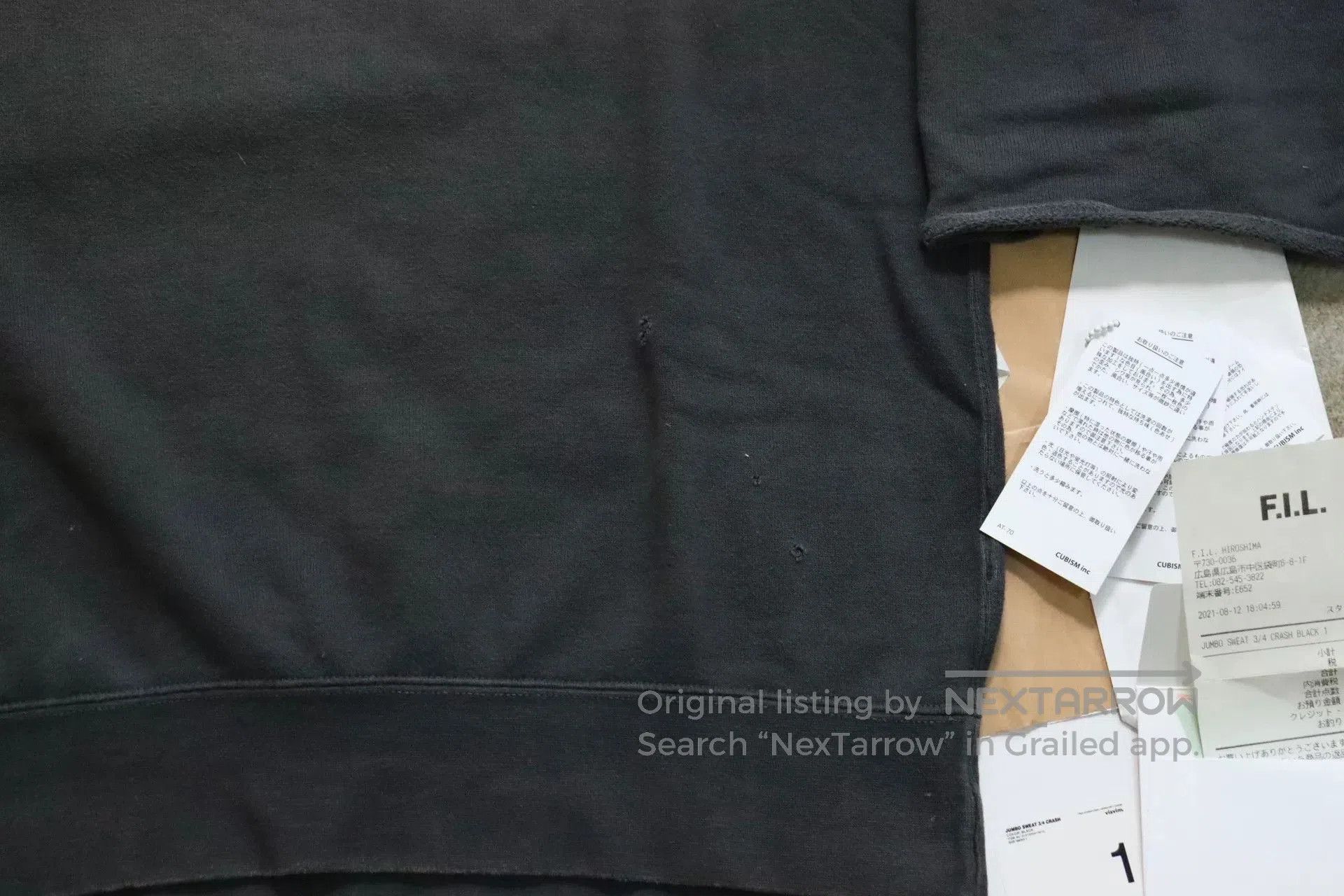 Visvim Visvim Jumbo Sweat 3/4 Sleeve Hoodie. Size US S / EU 44-46 / 1 - 6 Thumbnail