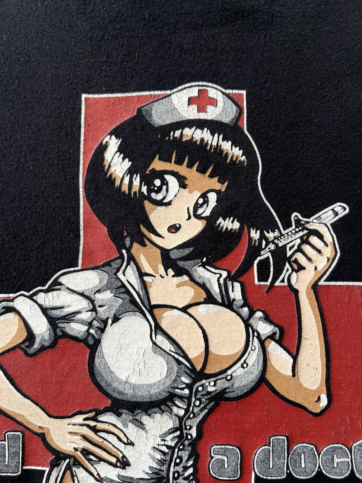 Hook-Ups Vintage 90s Spirit Skateboards Need a Doctor Nurse T-shirt Size US XXL / EU 58 / 5 - 5 Thumbnail