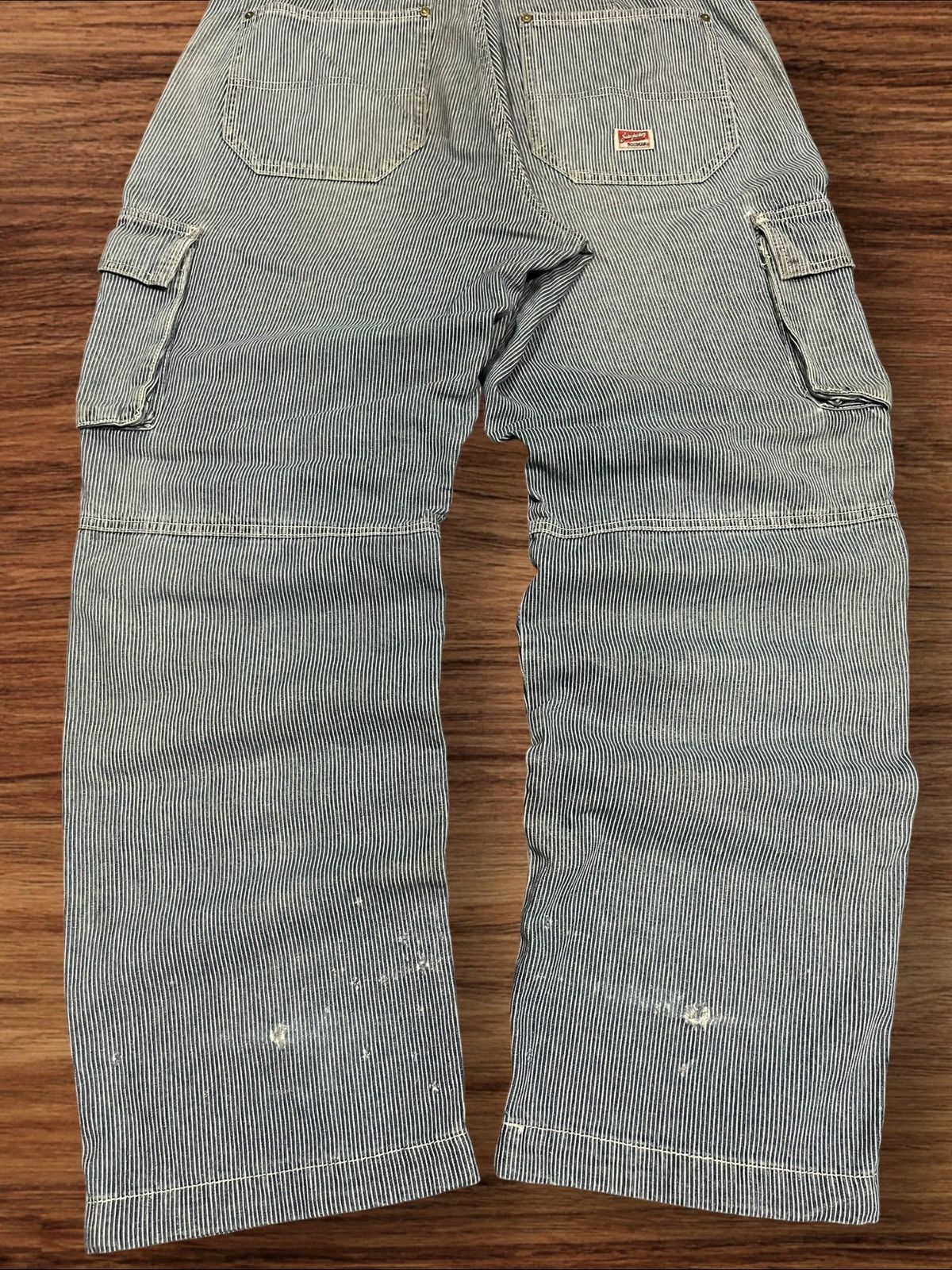 Carhartt × Vintage Vintage Dogman Wabash Carpenter Cargo Rusty Blue Wash Pants Size US 32 / EU 48 - 10 Thumbnail