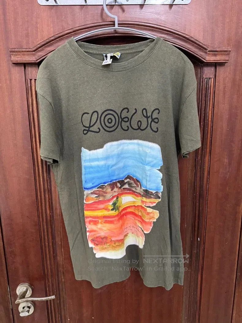 Loewe Short Sleeve T-Shirt with Painting Print-