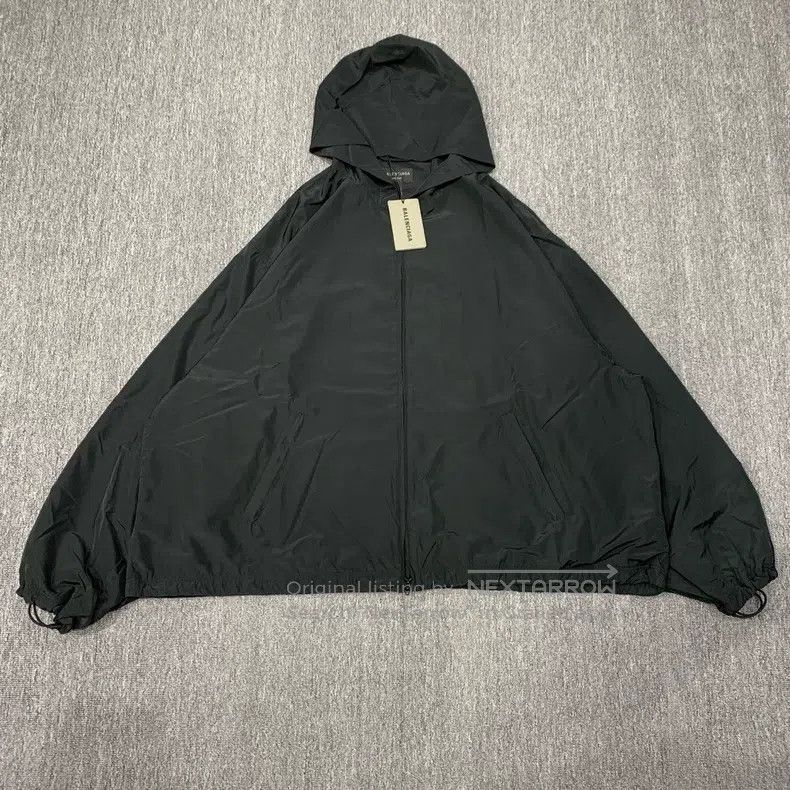 Balenciaga Balenciaga Black Windbreaker Jacket Size US XL / EU 56 / 4 - 1 Thumbnail