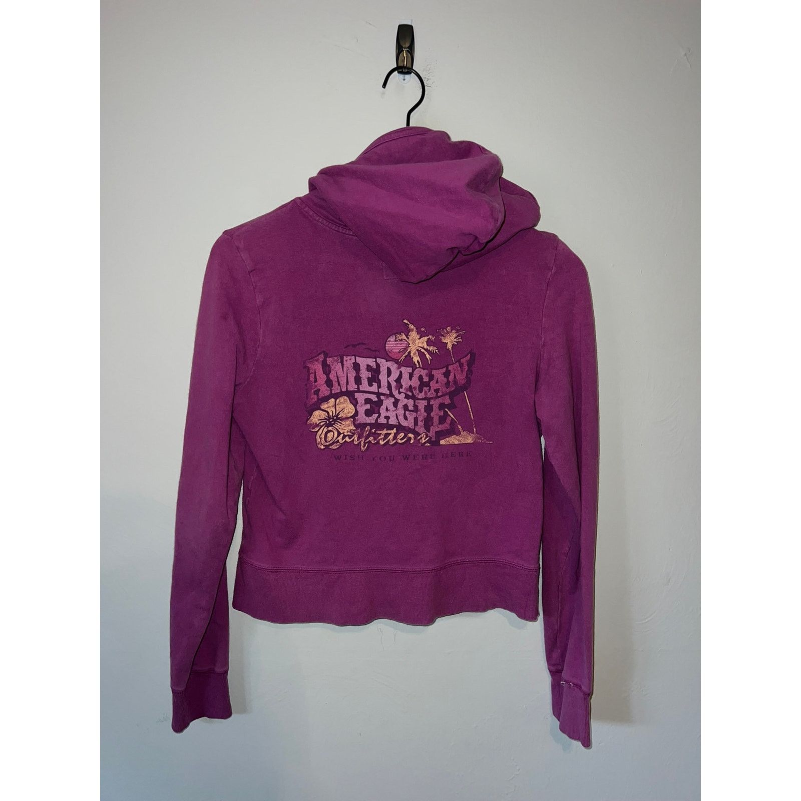 American Eagle Outfitters Women s Y2K American Eagle Outfitters Purple Hoodie Women M Grailed