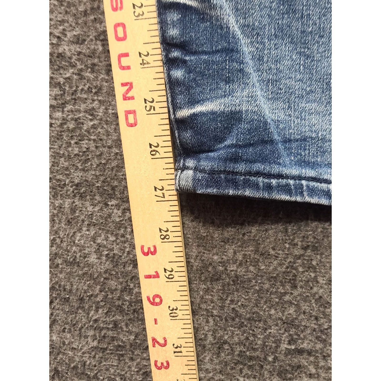 Vintage Judy Blue Jeans Womens 28x27 Skinny Fit High Rise Ankle Distressed Denim Pocket Zipper Button 5-Pocket Design Sm*liM Bohemian City Preppy Jeans Women Size 32" / US 10 / IT 46 - 6 Thumbnail