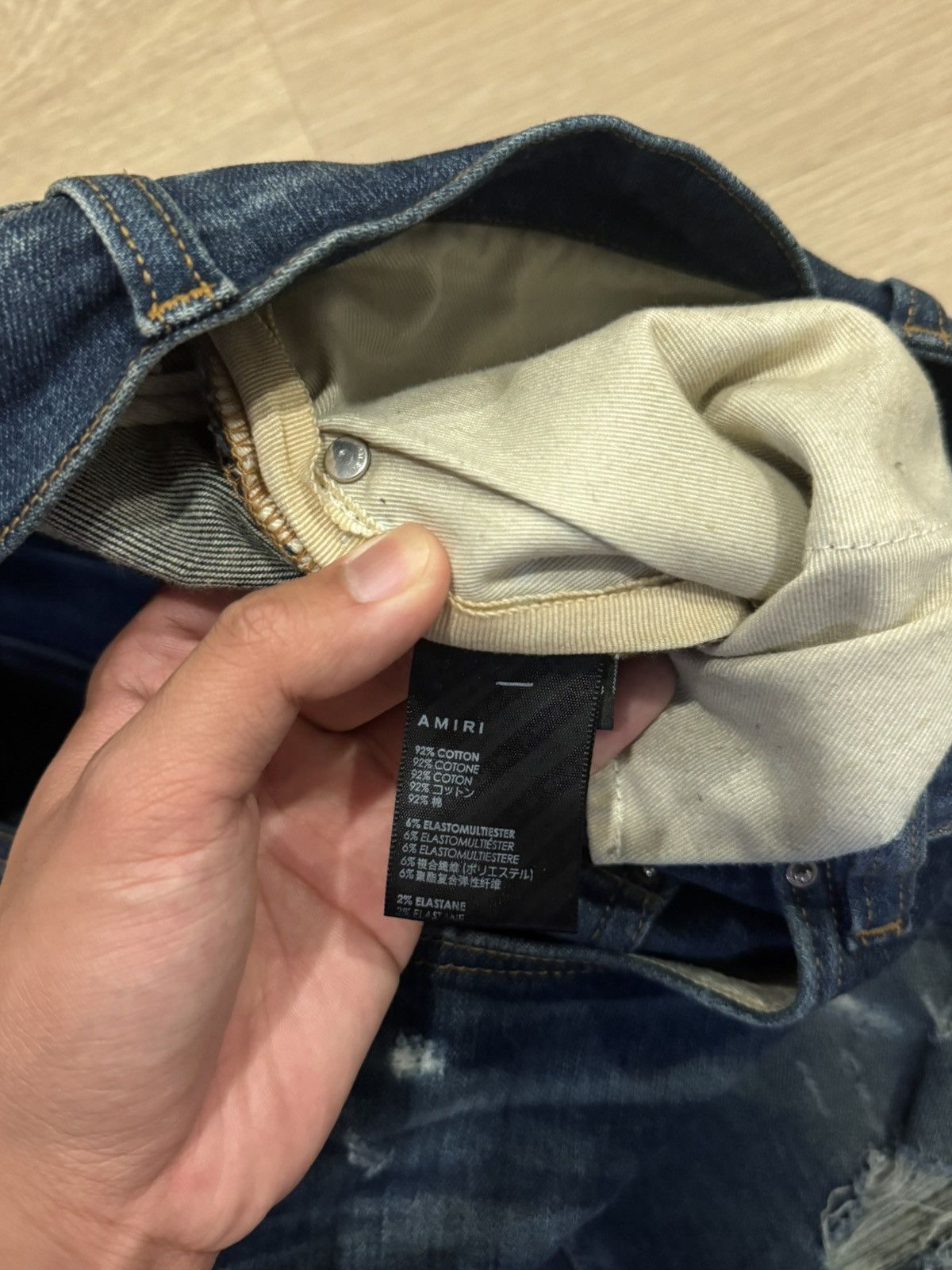 Amiri Amiri Mx1 Old English Denim Size US 33 - 6 Thumbnail