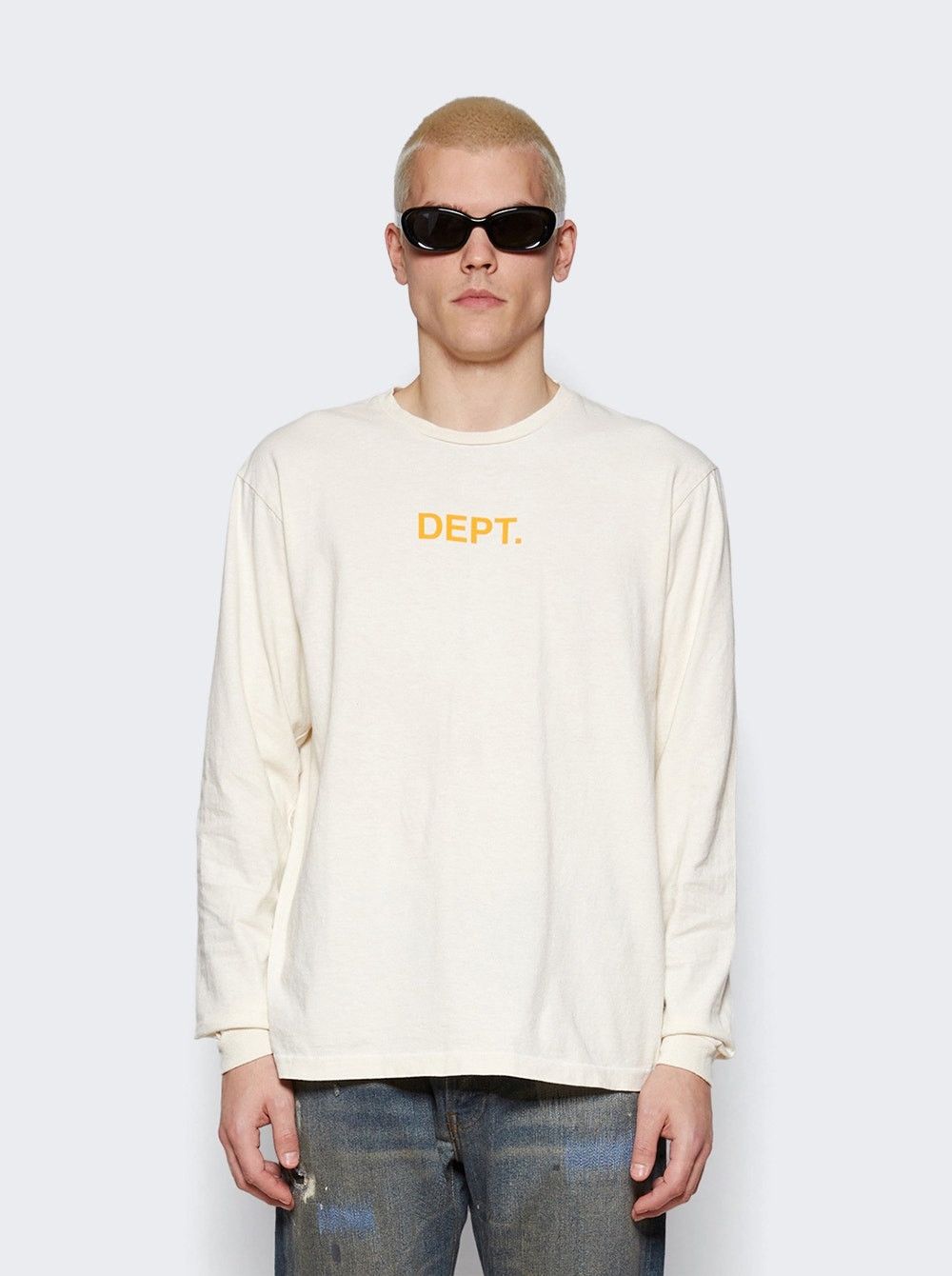 Gallery Dept. o1mle0725 Dept Long Sleeve T-Shirt in Cream Size US M / EU 48-50 / 2 - 3 Thumbnail