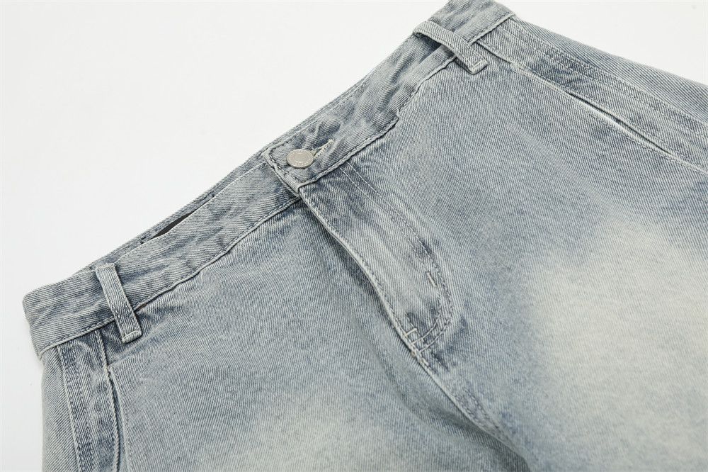 Japanese Brand × Jean Men's street loose washed wide-leg tie-dye scimitar jeans Size US 32 / EU 48 - 4 Thumbnail
