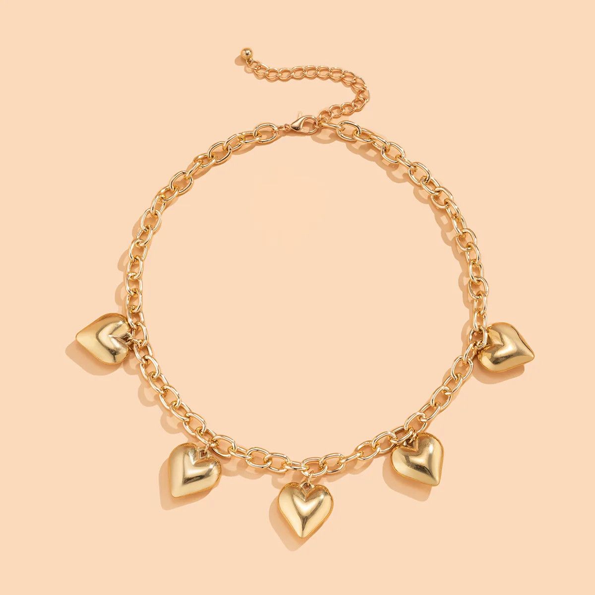 Japanese Brand × Vintage Peach Heart Tassel Pendant Necklace Size ONE SIZE - 3 Thumbnail