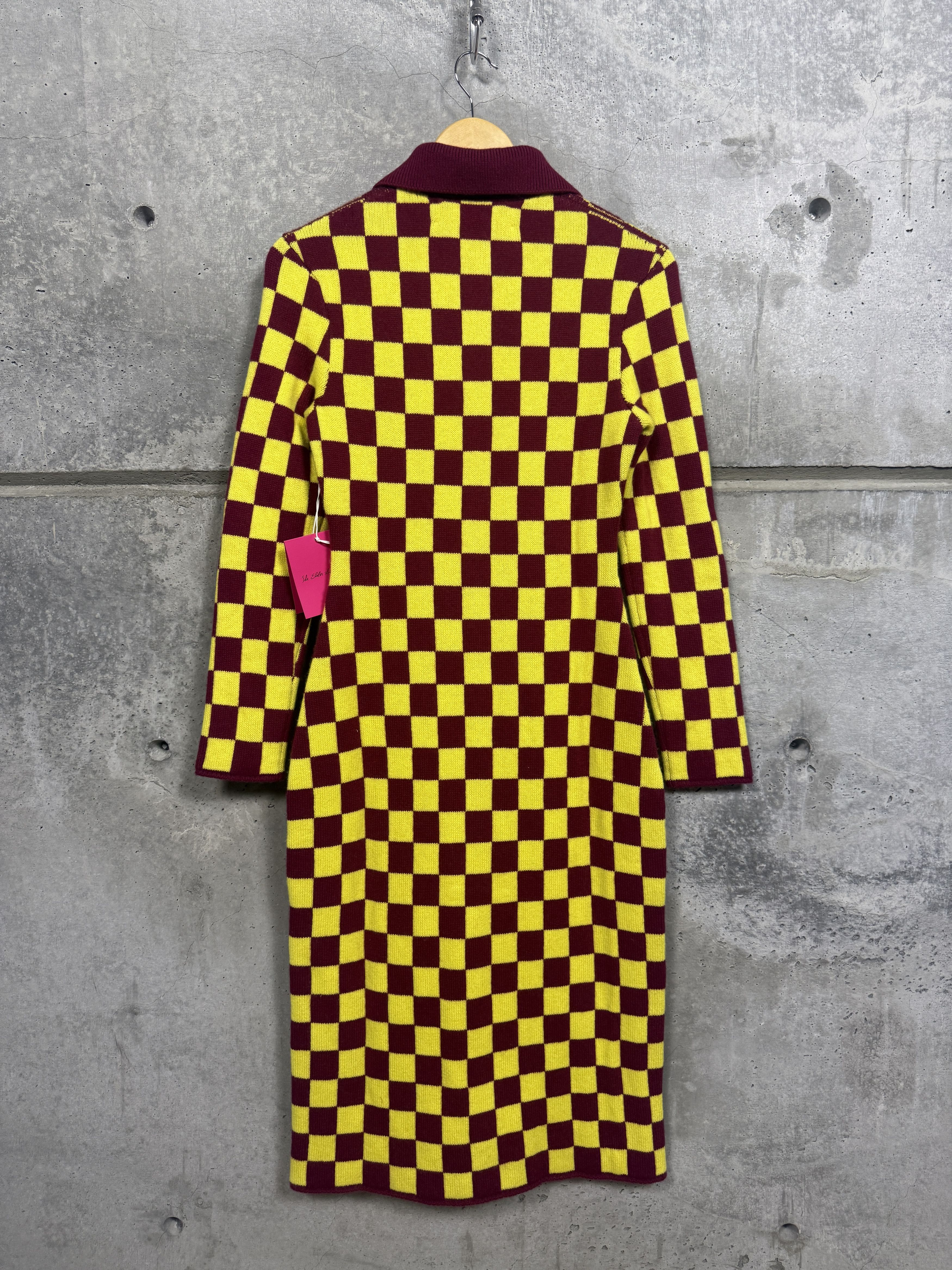 The Elder Statesman $1730 The Elder Statesman Checkered Button Dress Size XS / US 0-2 / IT 36-38 - 7 Thumbnail