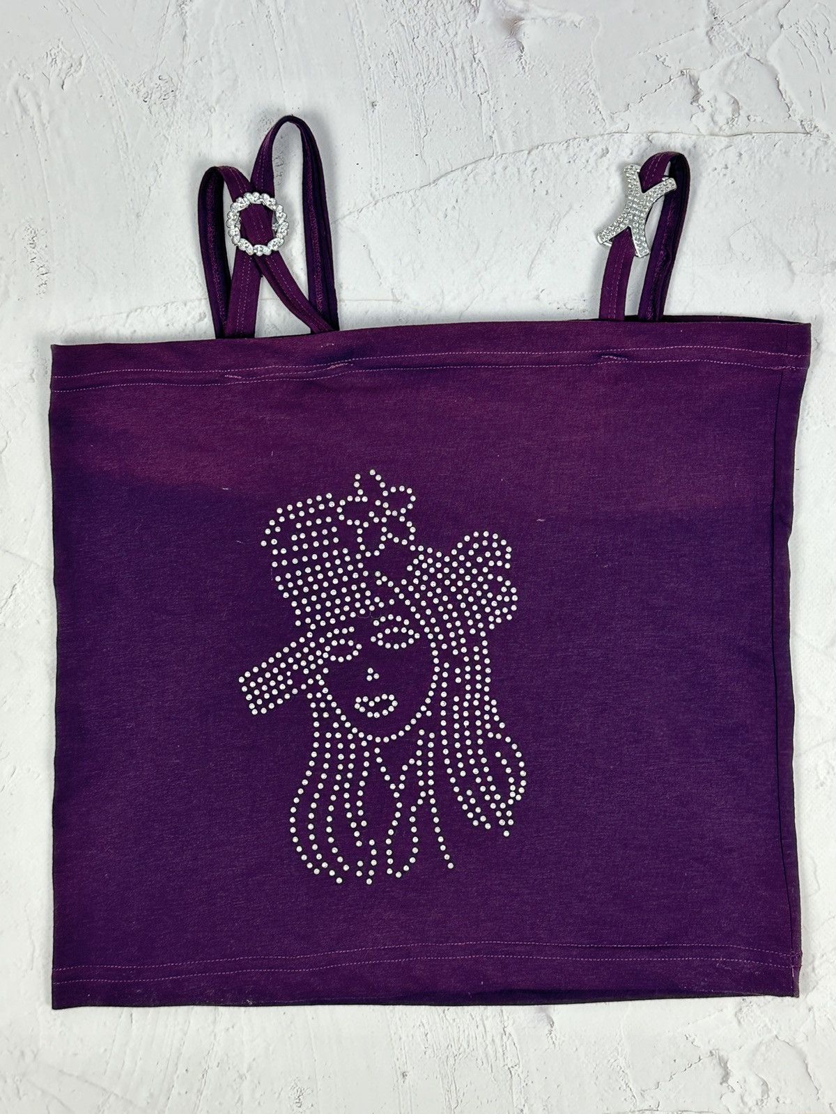 If Six Was Nine Vintage Purple Straps Top Size M / US 6-8 / IT 42-44 - 1 Thumbnail