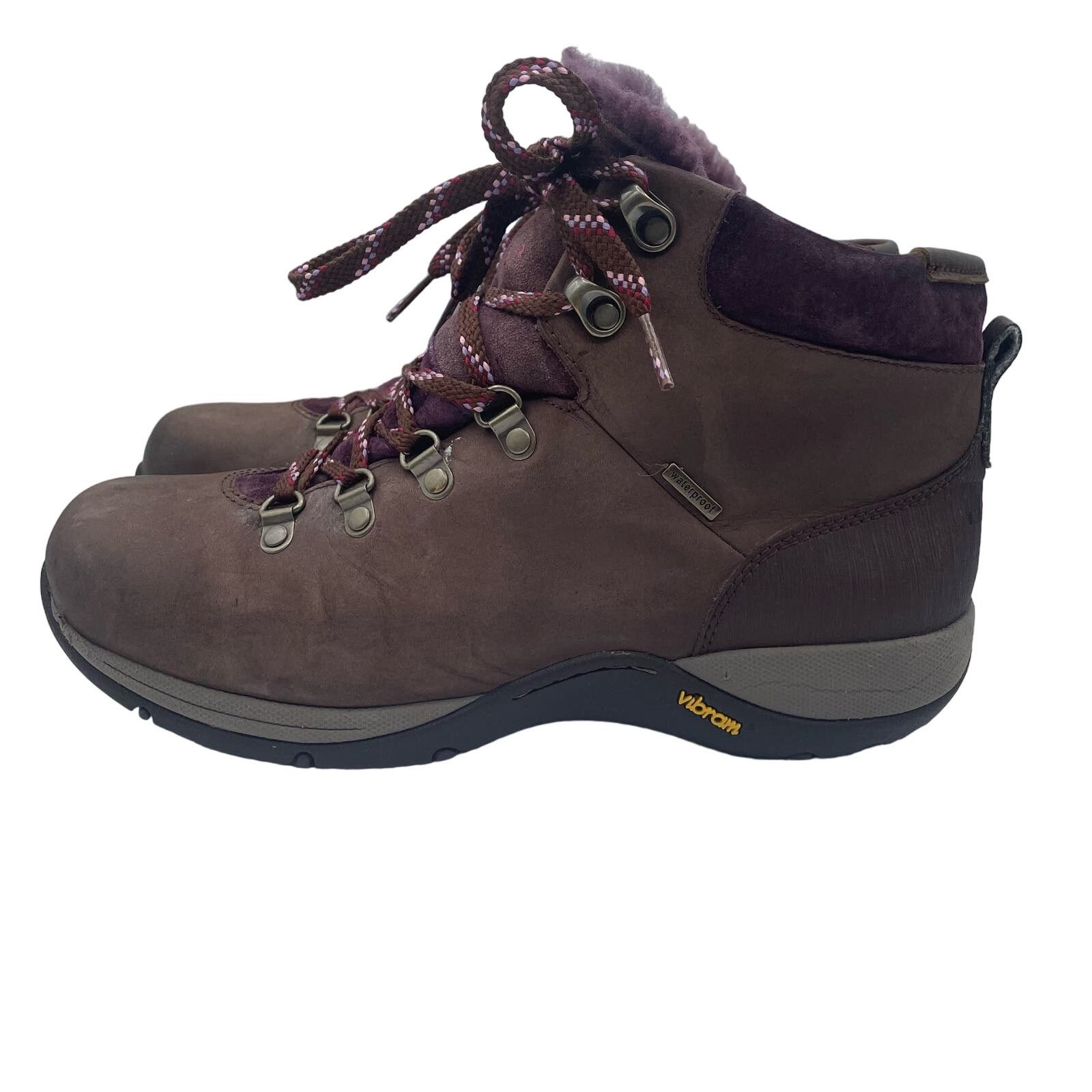 Dansko Chelsey Nubuck Vibram Fourrure Bottes d'hiver Marron