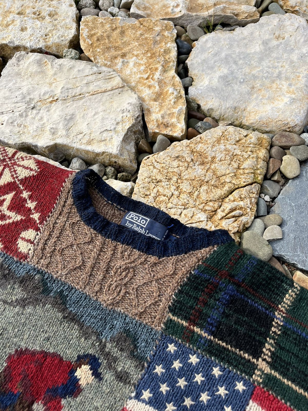Ralph Lauren Vintage Polo Ralph Lauren 90s sweater hand knit ski kanye Size US L / EU 52-54 / 3 - 16 Thumbnail