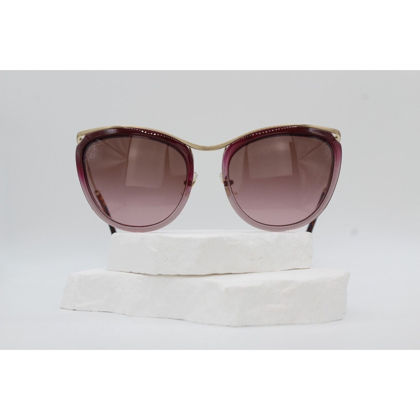 Miu Miu Miu Miu SMU 51P 2 Cat-Eye Sunglasses - Burgundy/Gold Size ONE SIZE - 2 Thumbnail