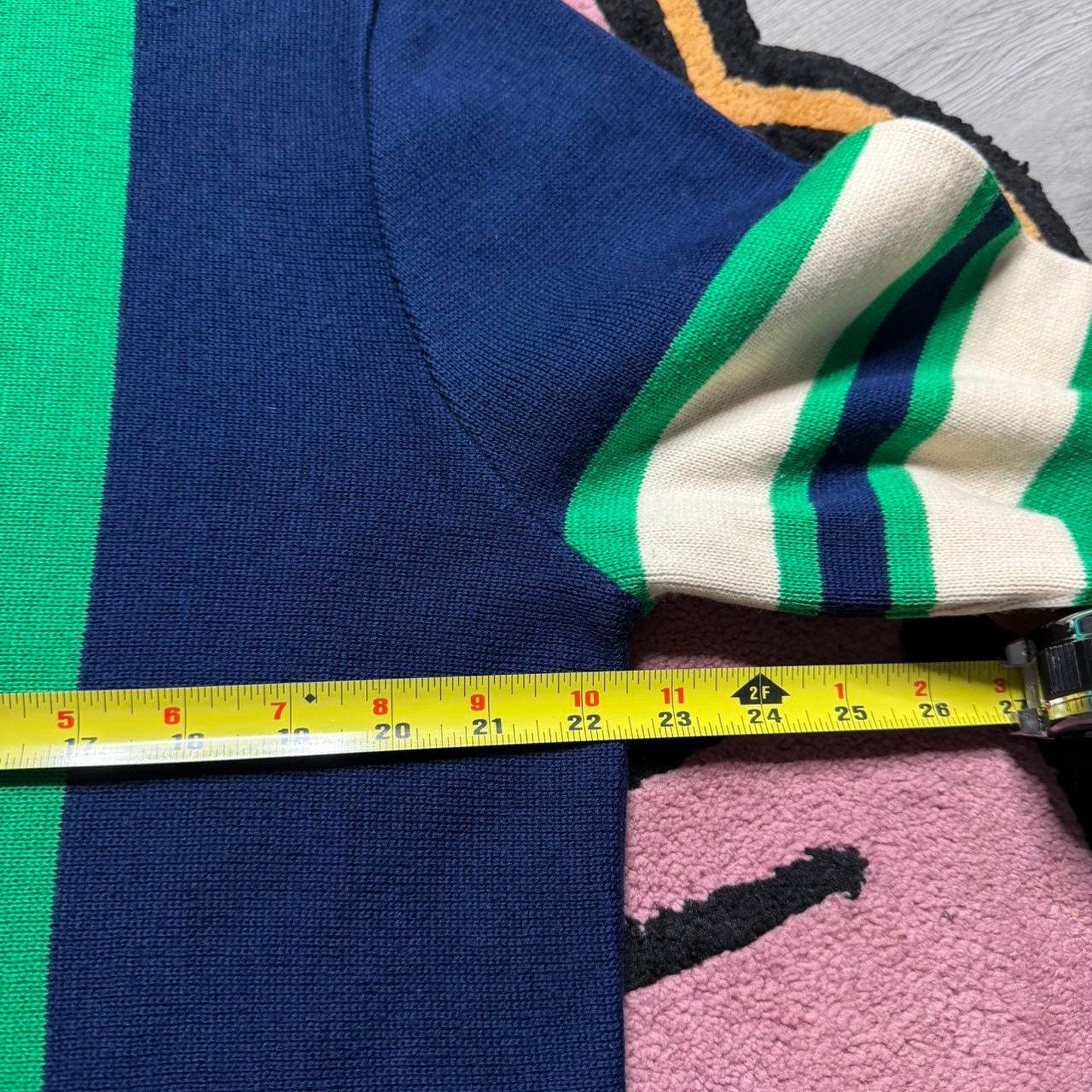 Vintage Vintage Lido of California Virgin Wool Striped Sweater XL Size US XL / EU 56 / 4 - 4 Thumbnail
