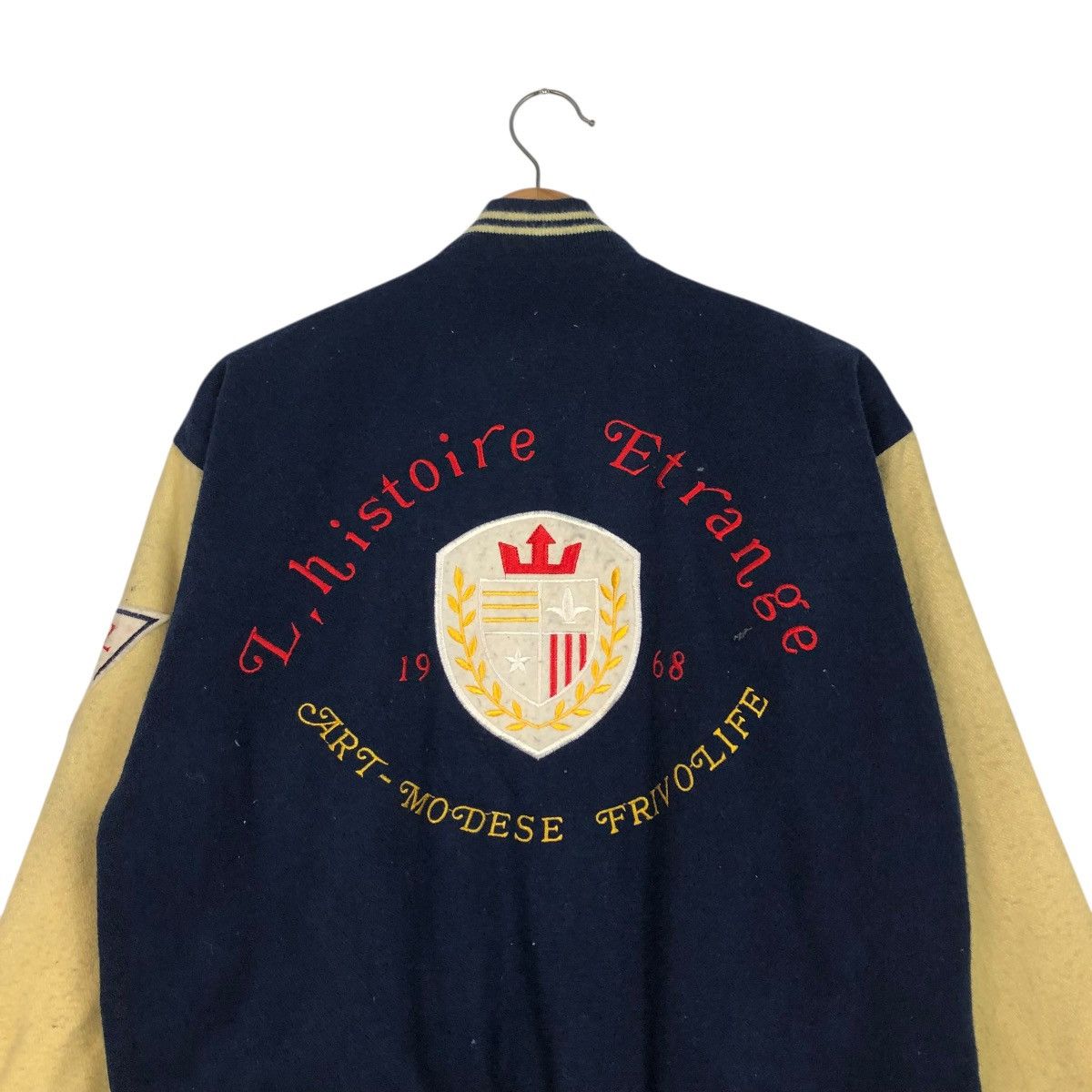Vintage 🔥VINTAGE WOOL VARSITY JACKET WONDERSTORY ISSEY MIYAKE Size US M / EU 48-50 / 2 - 13 Thumbnail