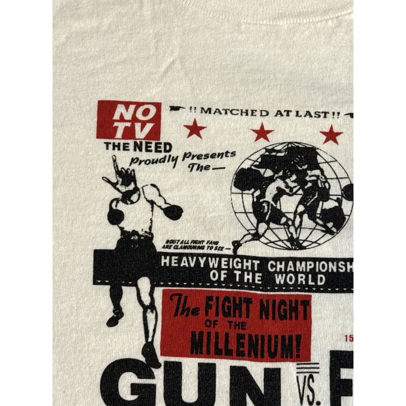 Vintage VINTAGE The Need Band Shirt 1997 Sz M Queercore Chainsaw Records Bikini Kill White Mens Size US M / EU 48-50 / 2 - 3 Thumbnail