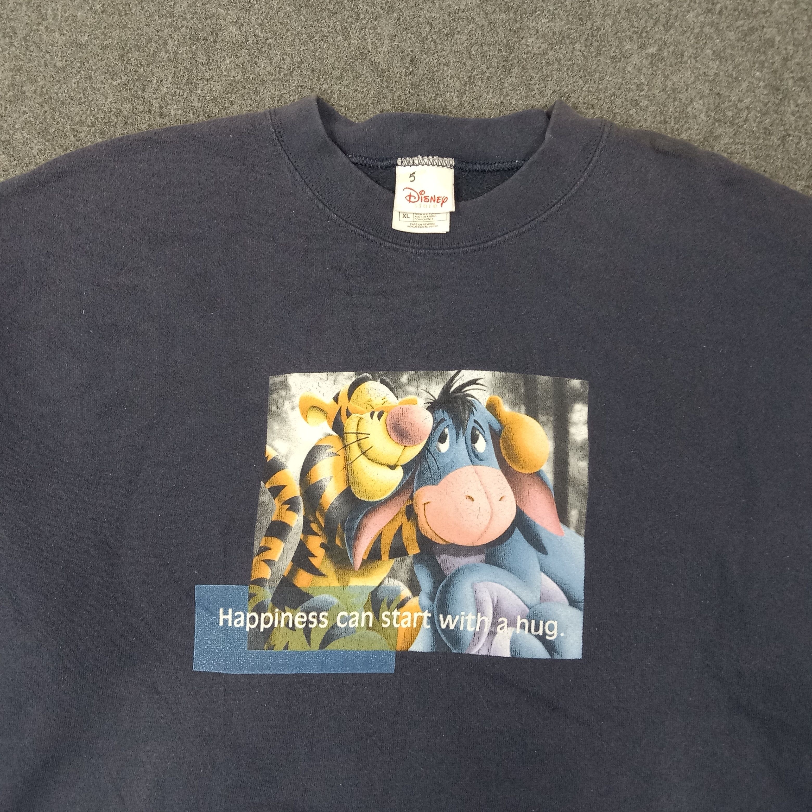 Disney Tigger and Eeyore American Cartoon Sweatshirt C262N3 Size US XL / EU 56 / 4 - 2 Thumbnail