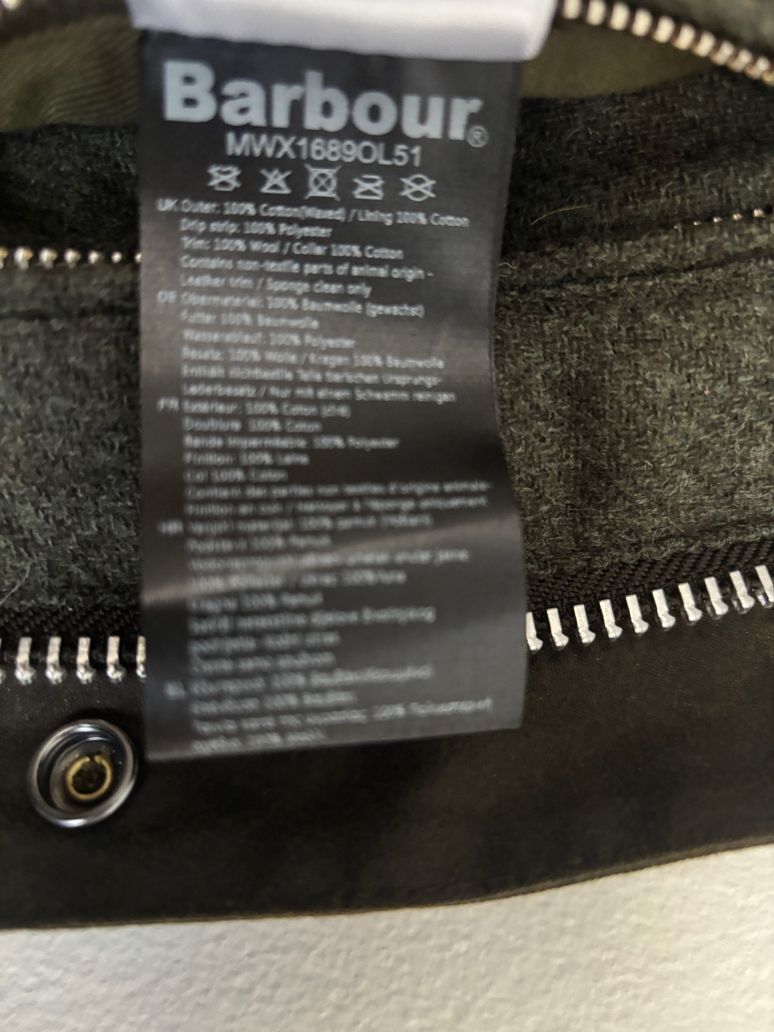 Barbour $1100 Supa Corbridge Waxed Cotton Jacket,Pile Lining L- XL Size US XL / EU 56 / 4 - 8 Thumbnail
