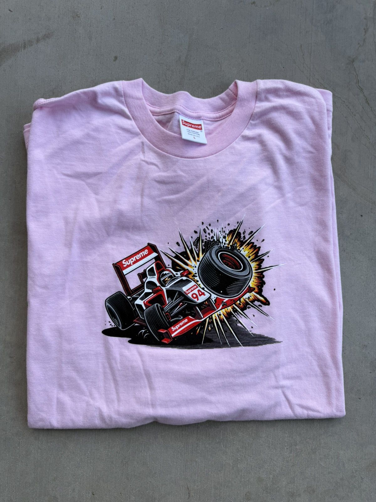 Supreme Supreme Crash Tee FW 21 Pink New Size Large Size US L / EU 52-54 / 3 - 1 Thumbnail