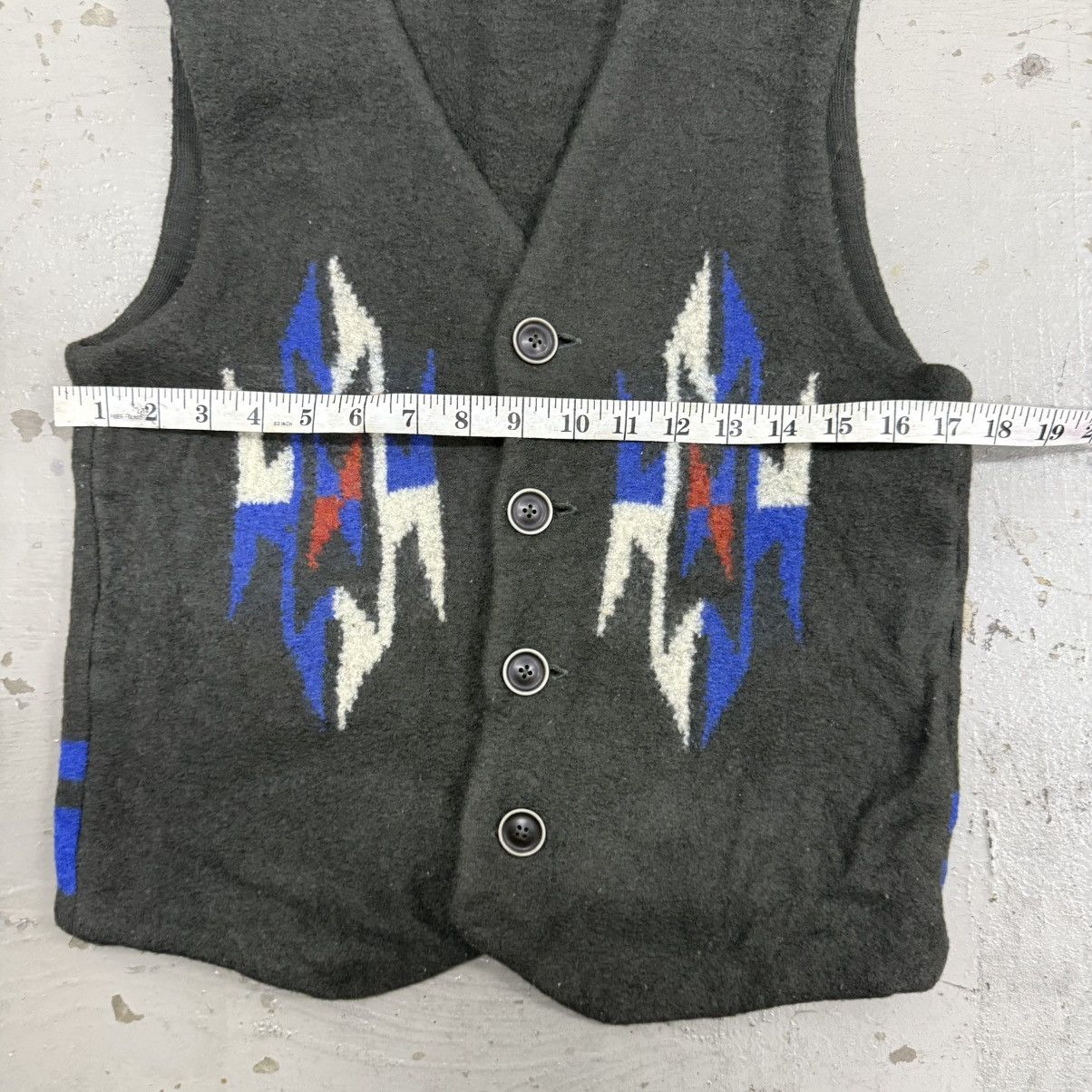 Native Native Green Label Relaxing Chimayo Vintage Woven Vest Size US S / EU 44-46 / 1 - 4 Thumbnail